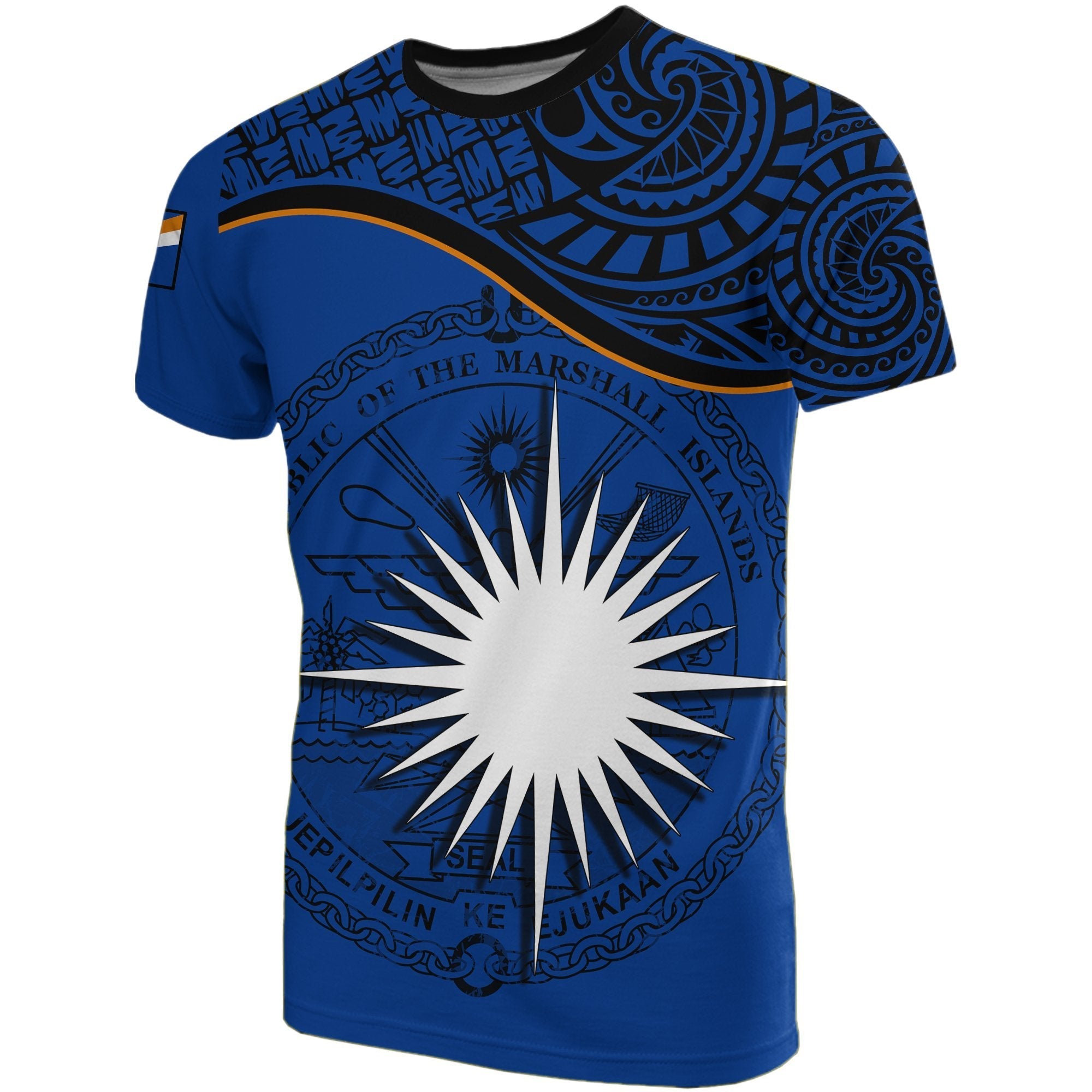 Marshall Islands T shirts Blue - Vibe Hoodie Shop