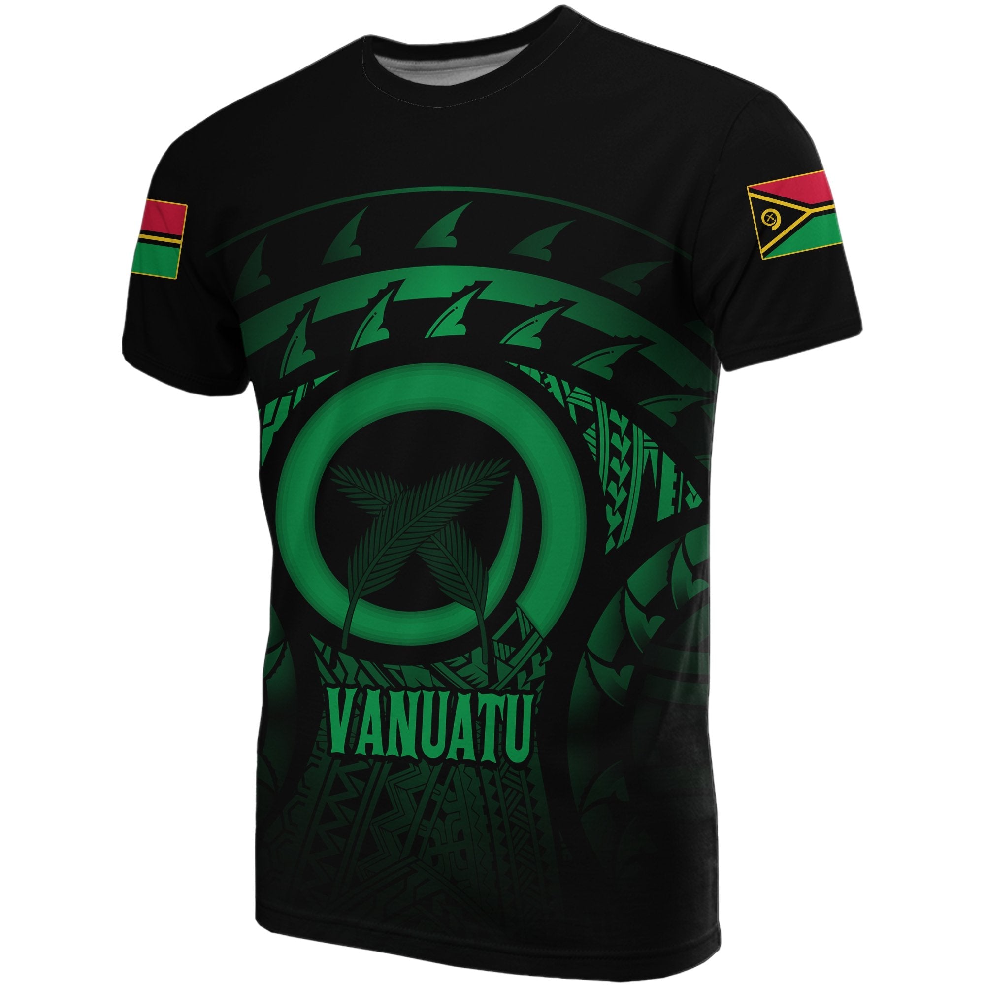 Vanuatu Turtle Hibiscus T shirt (Green) - Vibe Hoodie Shop