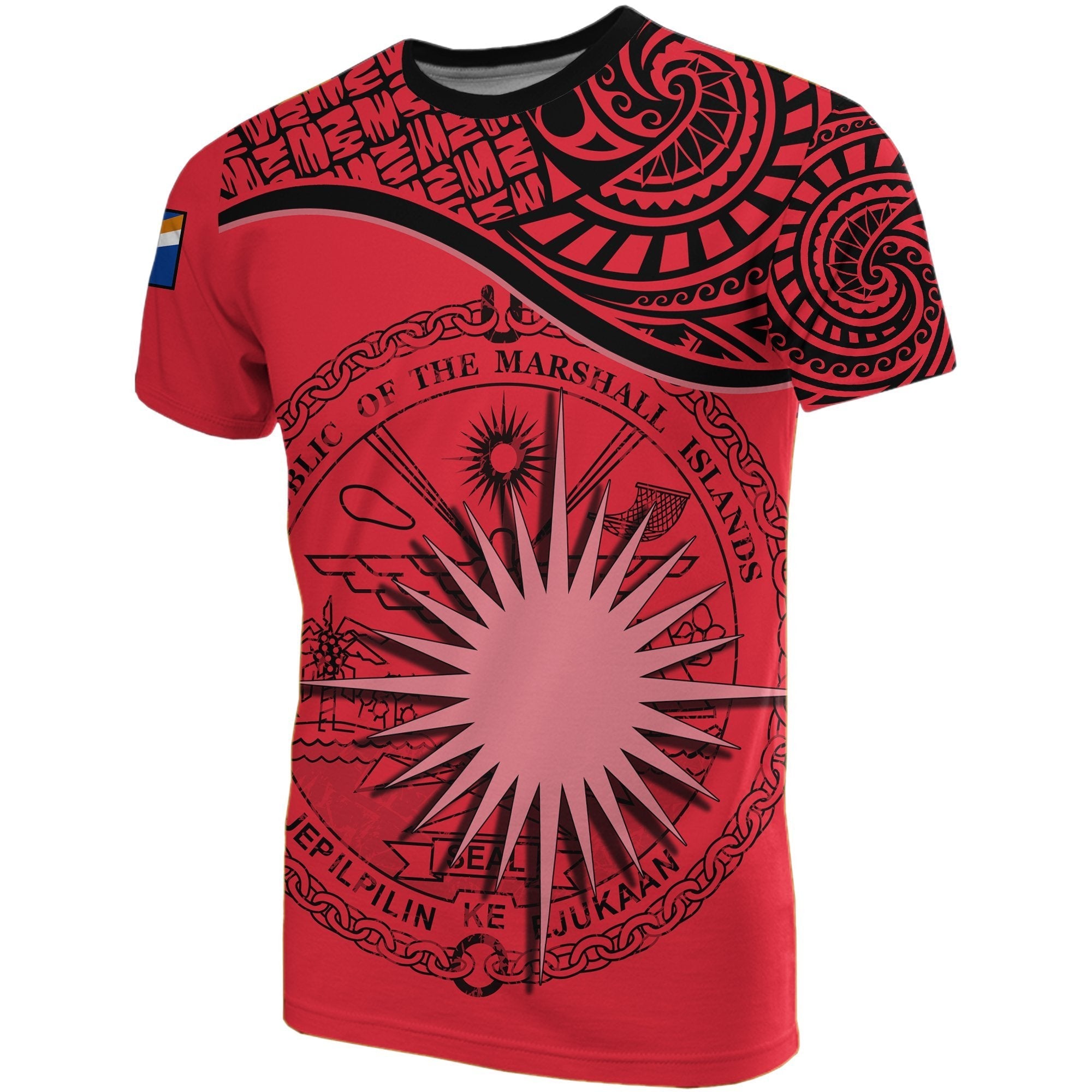 Marshall Islands T shirts Red - Vibe Hoodie Shop