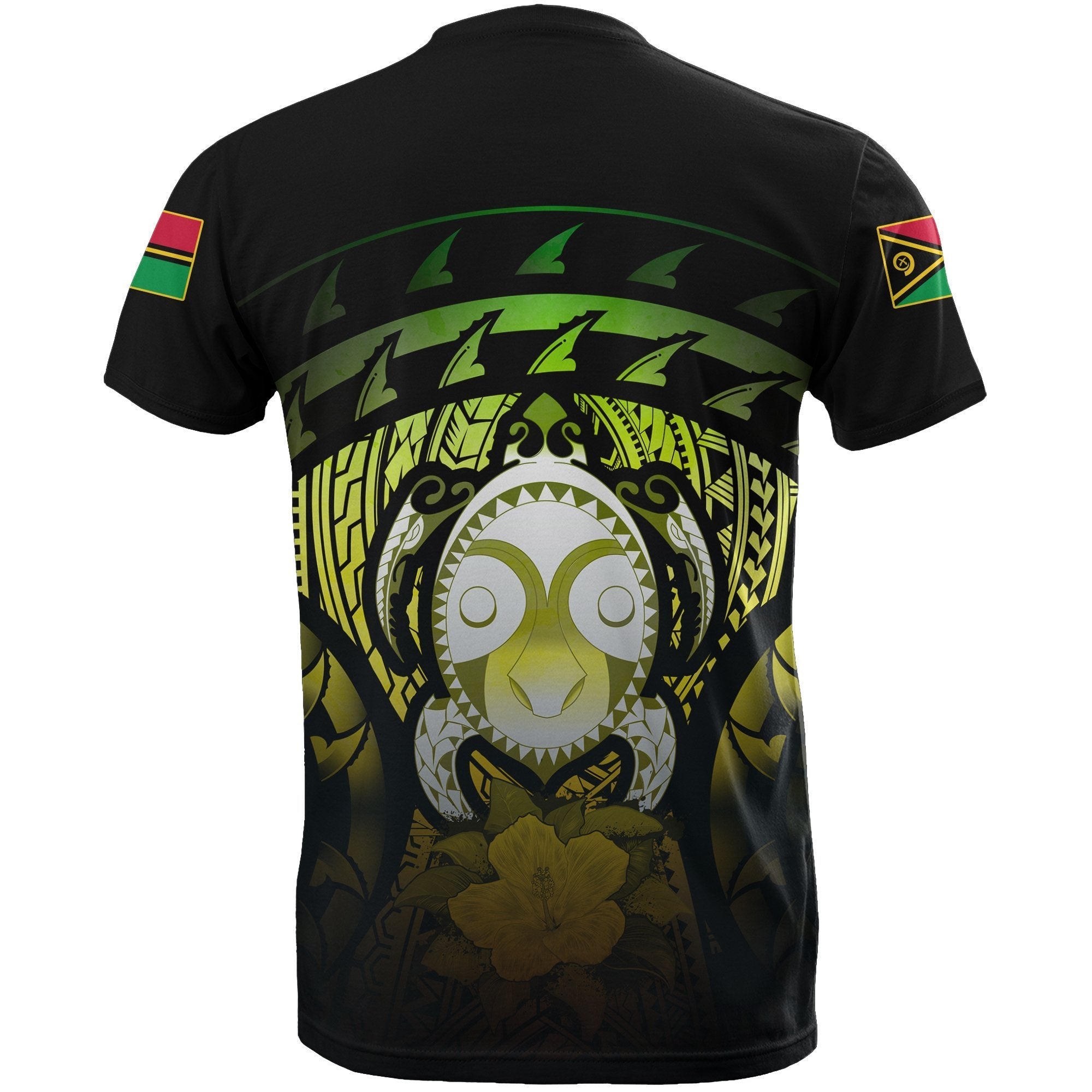 Vanuatu Turtle Hibiscus T shirt (Reggae) - Vibe Hoodie Shop