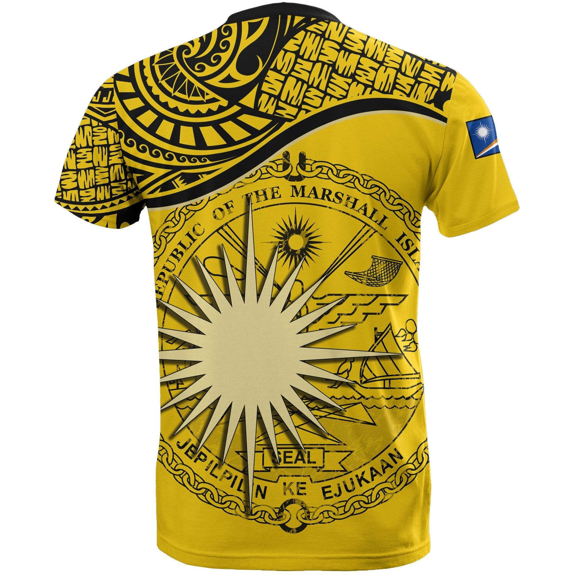 Marshall Islands T shirts Yellow - Vibe Hoodie Shop