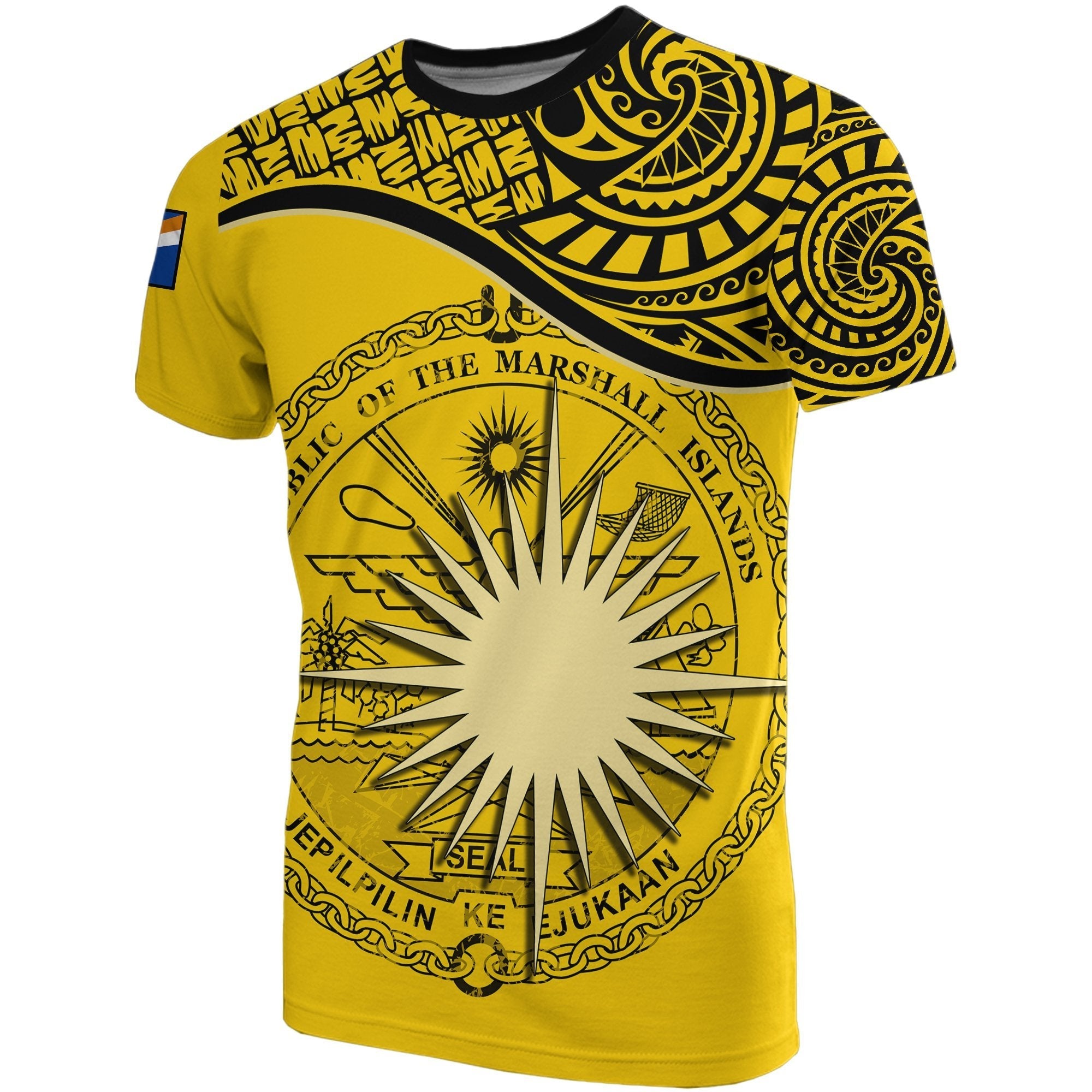 Marshall Islands T shirts Yellow - Vibe Hoodie Shop