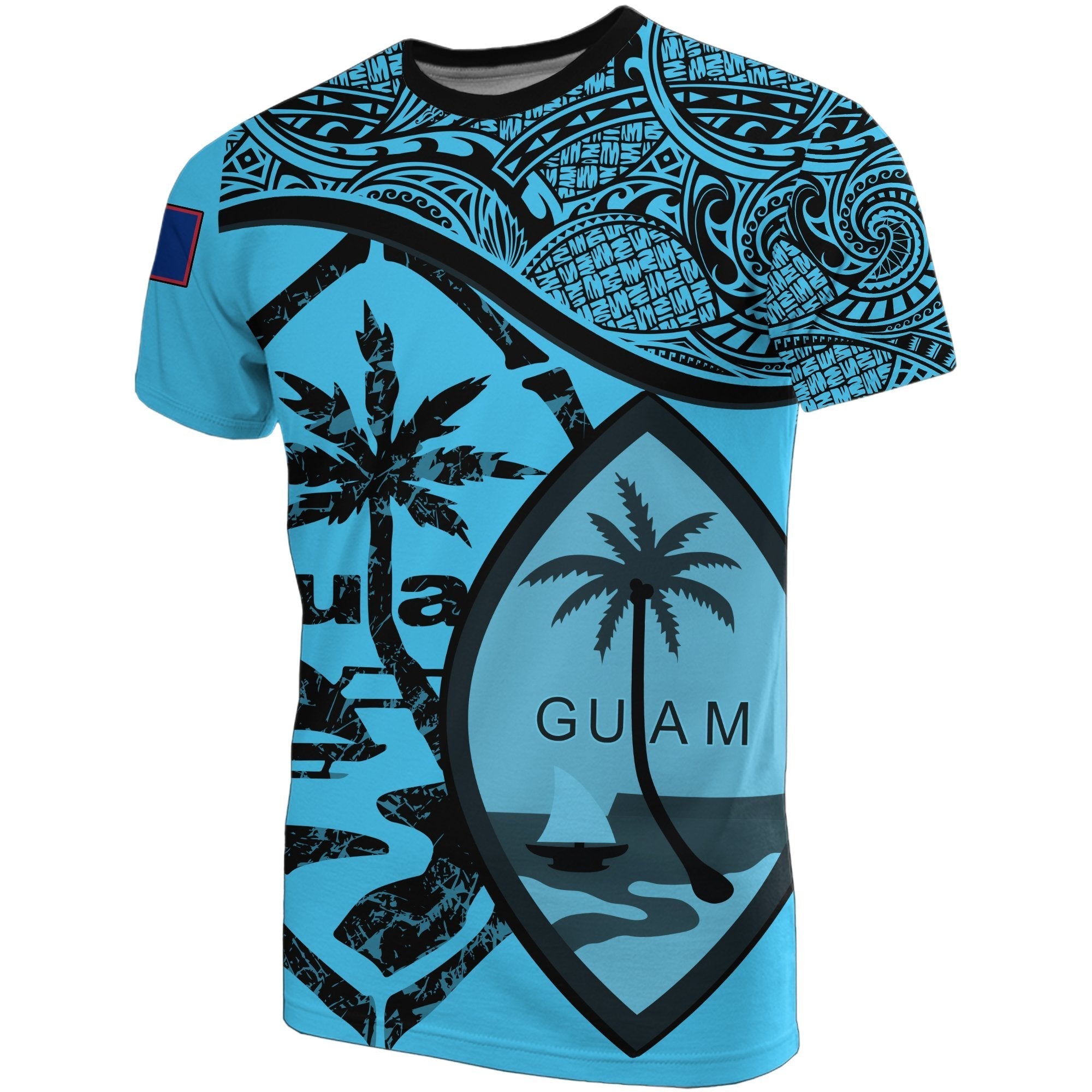 Guam Bleu Clair T shirts - Vibe Hoodie Shop