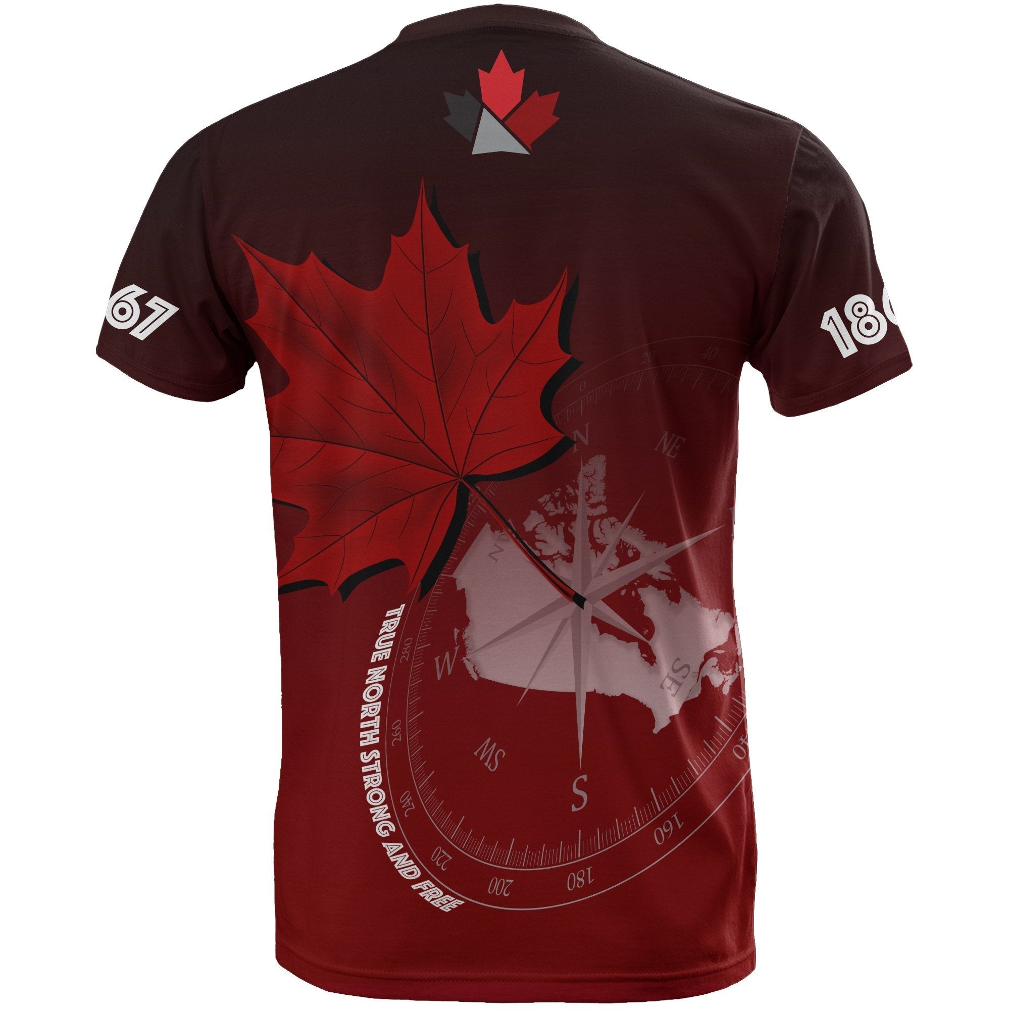 Canada Compass Maple Leaf T shirts - Vibe Hoodie Shop