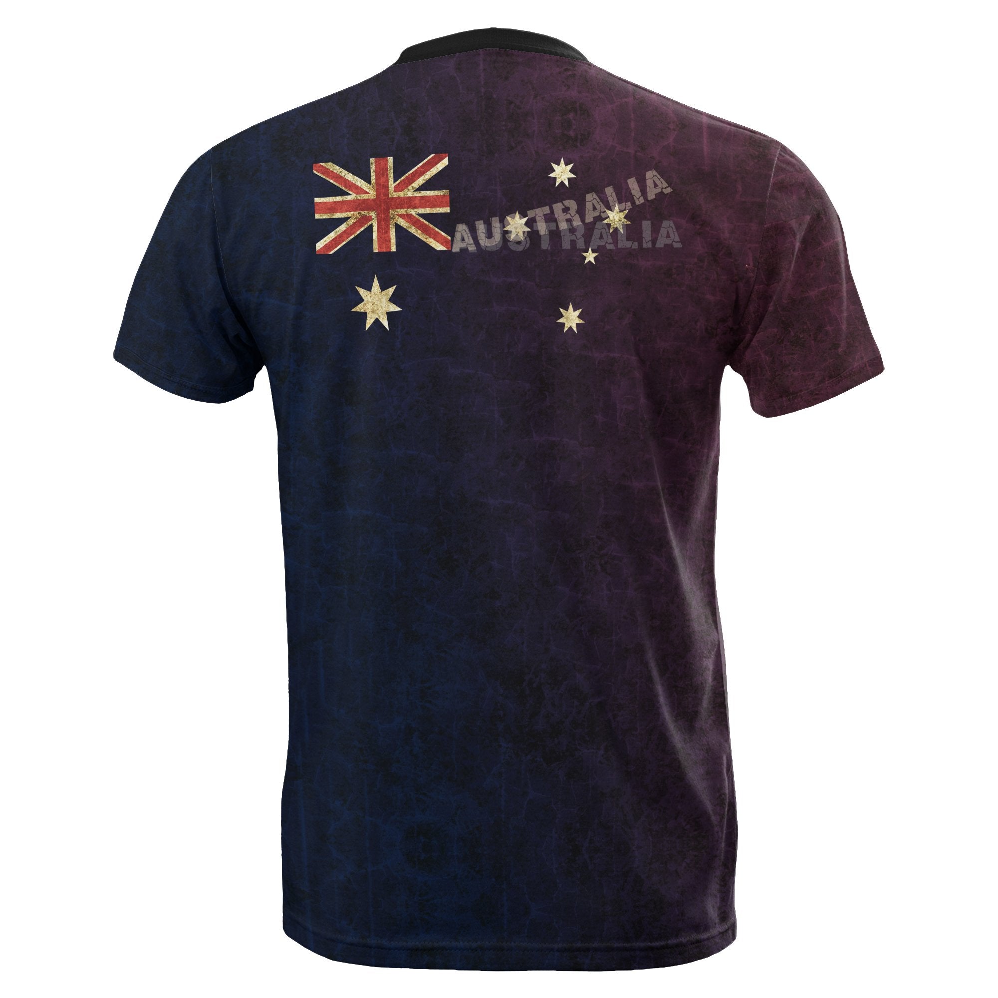 T shirt - Aus Flag T shirt Kangaroo Symbol - Unisex - Vibe Hoodie Shop