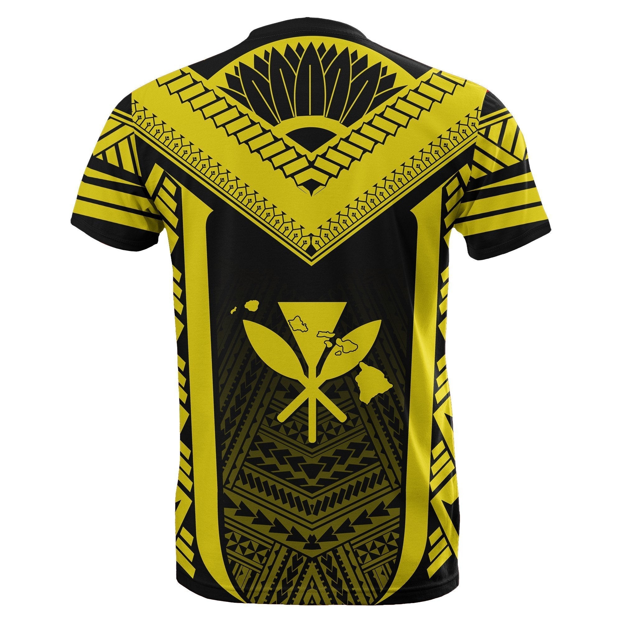 Hawaii Kanaka Polynesian T shirt Active Yellow - Vibe Hoodie Shop