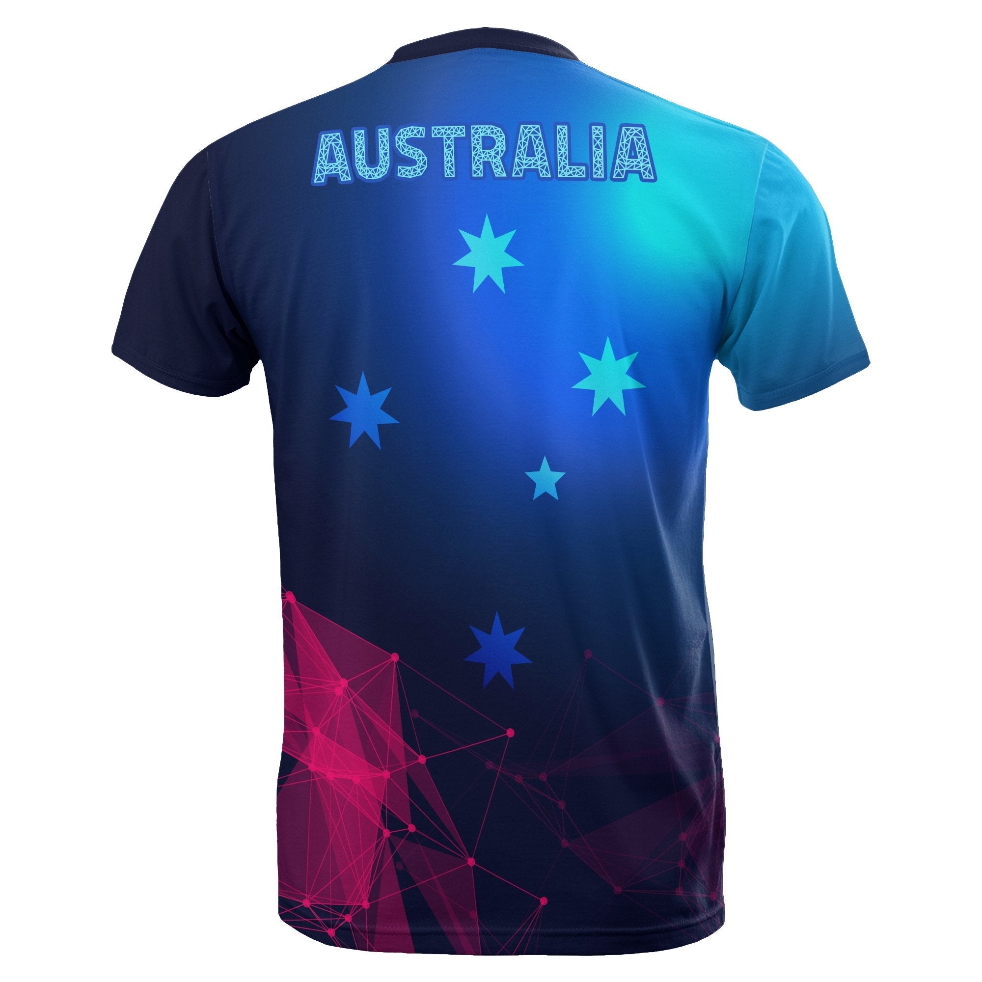 T shirt - Australia Map T shirt Polygon - Unisex - Vibe Hoodie Shop