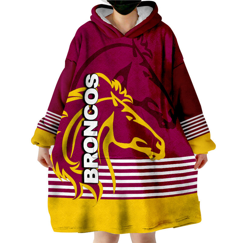 Broncos Rugby Wearable Blanket Hoodie - Vibe Hoodie Shop