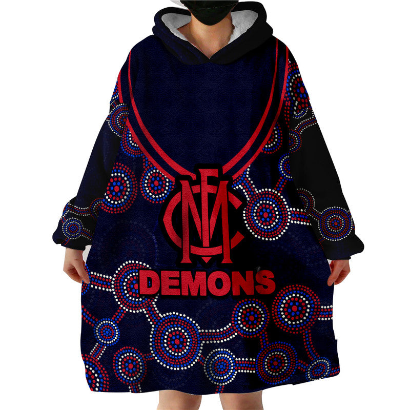 Australian Football League-Demons Wearable Blanket Hoodie - Vibe Hoodie Shop
