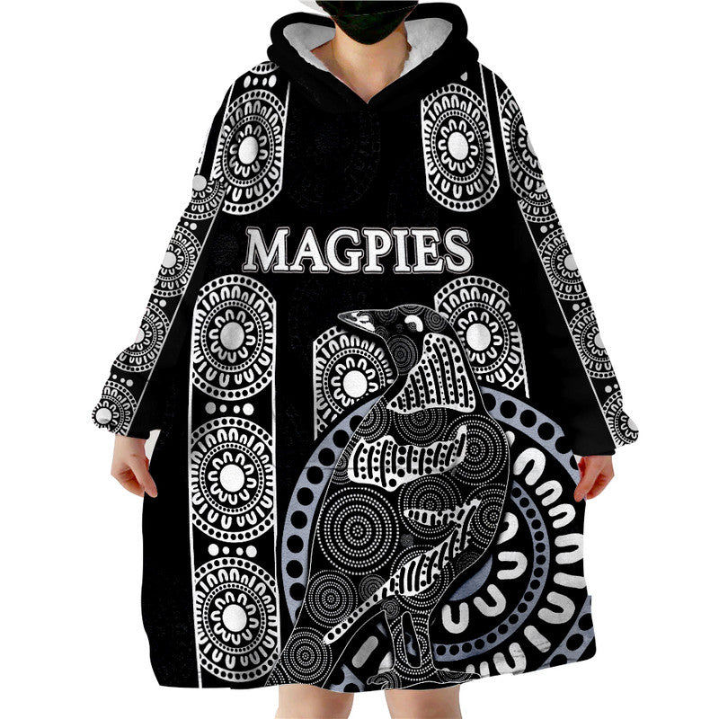 Australian Football League-Magpies Wearable Blanket Hoodie - Vibe Hoodie Shop