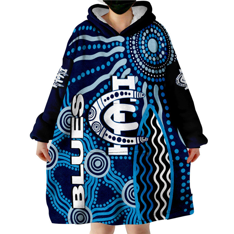 Australian Football League-Blues Wearable Blanket Hoodie - Vibe Hoodie Shop