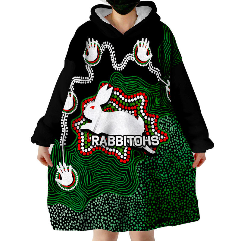 Rabbitohs Rugby Wearable Blanket Hoodie - Vibe Hoodie Shop