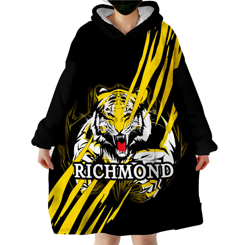 Australian Football League-Richmond Wearable Blanket Hoodie - Vibe Hoodie Shop