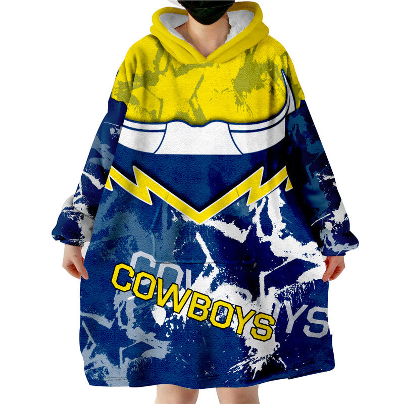 Cowboys Rugby Wearable Blanket Hoodie - Vibe Hoodie Shop