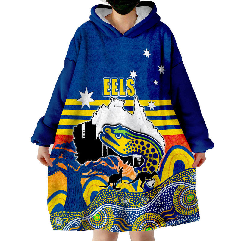 Roosters Rugby Wearable Blanket Hoodie Australia Day Style - Vibe Hoodie Shop