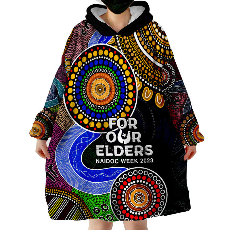 NAIDOC Week 2023- Wearable Blanket Hoodie Top Aboriginal - Vibe Hoodie Shop