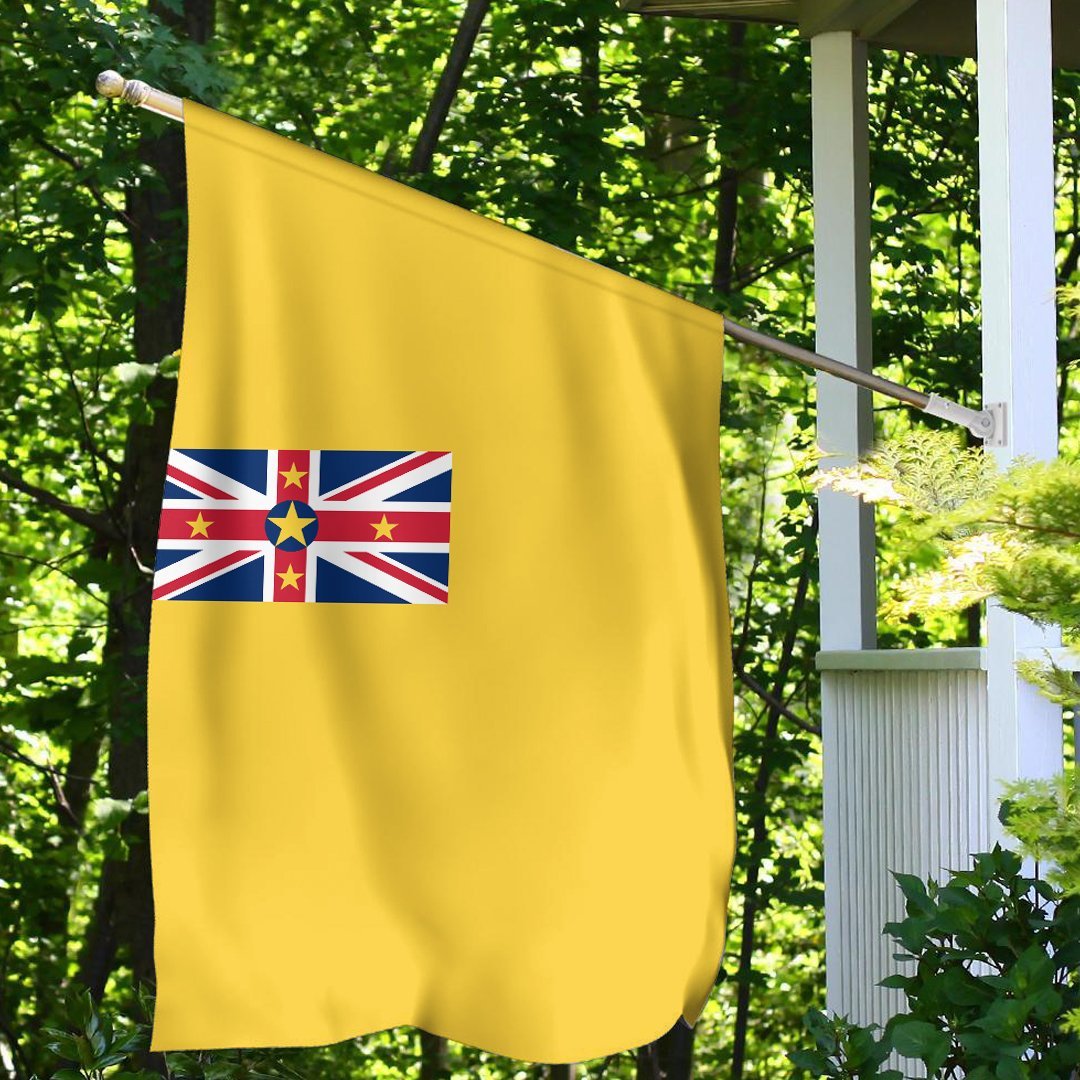 Niue Flag - (Garden Flag/House Flag) - Vibe Hoodie Shop