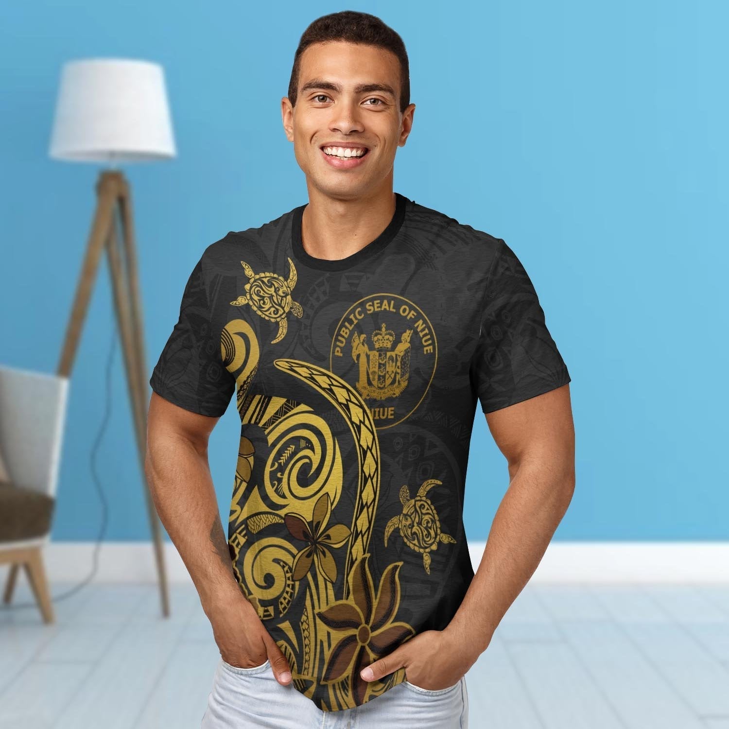 Niue T shirt - Folk Style - Vibe Hoodie Shop
