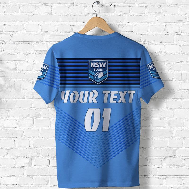 (Custom Personalised) New South Wales Blues T shirt Simple Style - Vibe Hoodie Shop