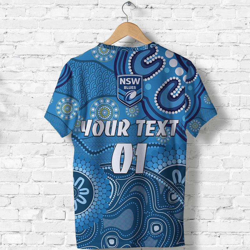 (Custom Personalised) New South Wales Blues Aboriginal T shirt Indigenous Vibes - Vibe Hoodie Shop