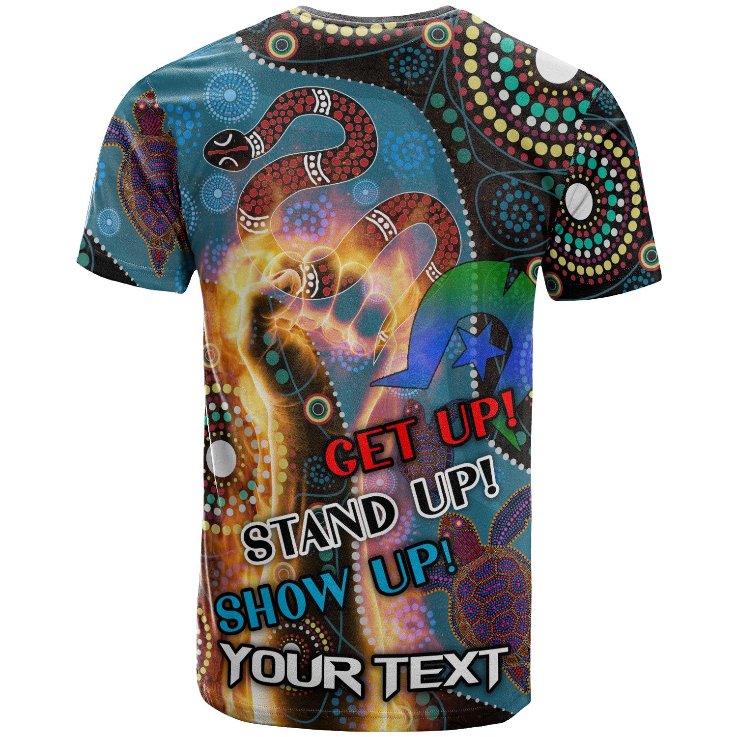 Australia NAIDOC Week 2023 T-shirt - Custom Aboriginal Inspired Snake Patterns T-shirt - Vibe Hoodie Shop