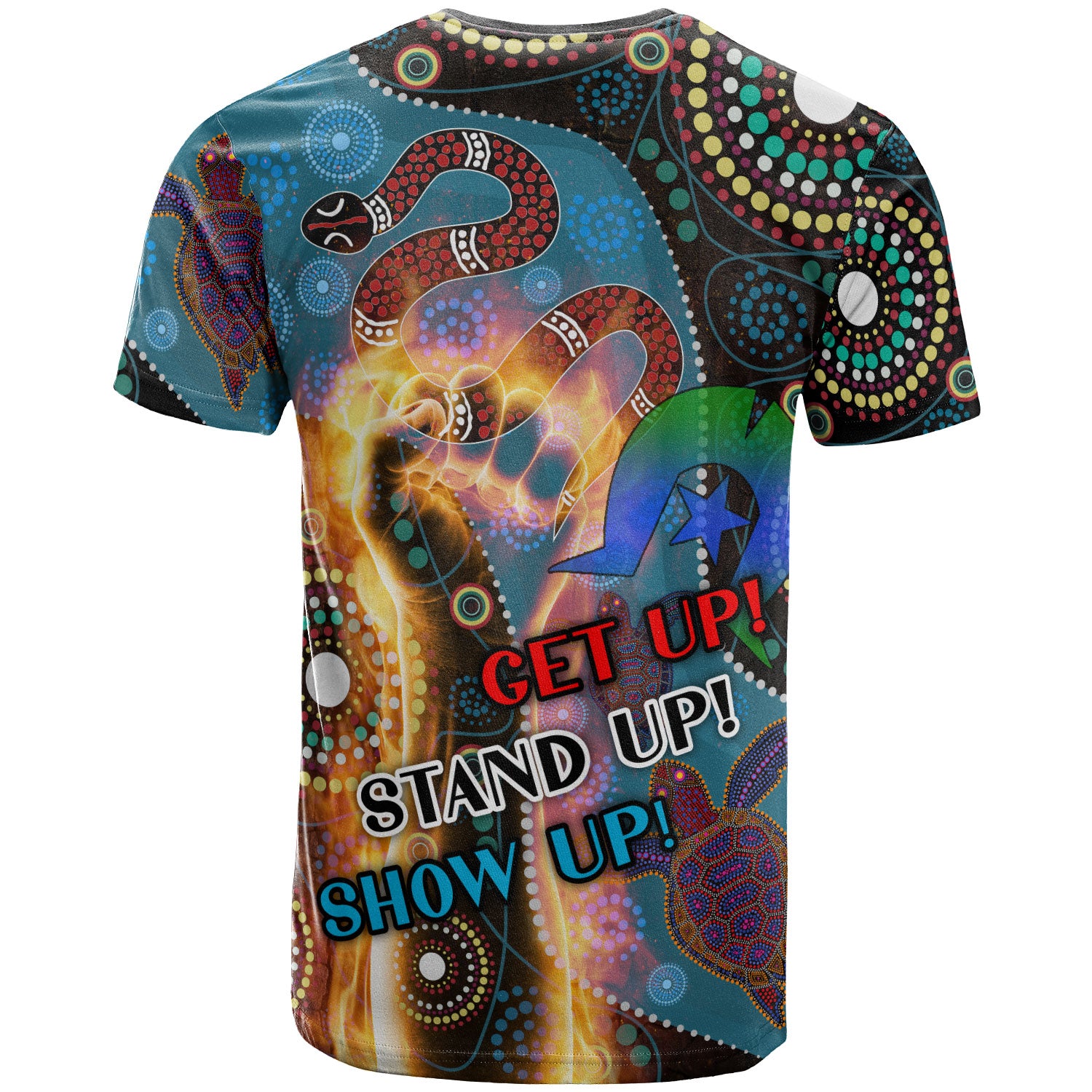 Australia NAIDOC Week 2023 T-shirt - Custom Aboriginal Inspired Snake Patterns T-shirt - Vibe Hoodie Shop