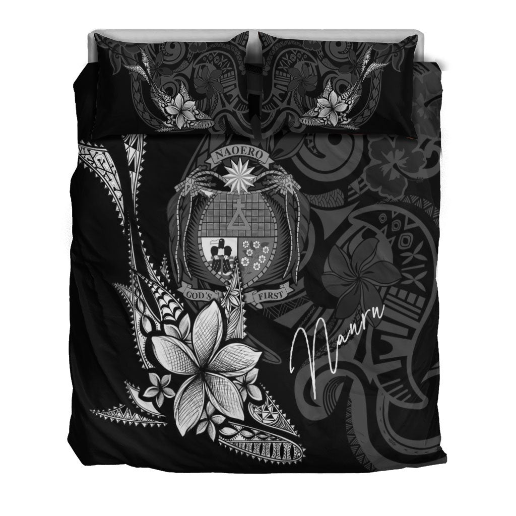 Nauru Bedding Set - Fish With Plumeria Flowers Style - Vibe Hoodie Shop