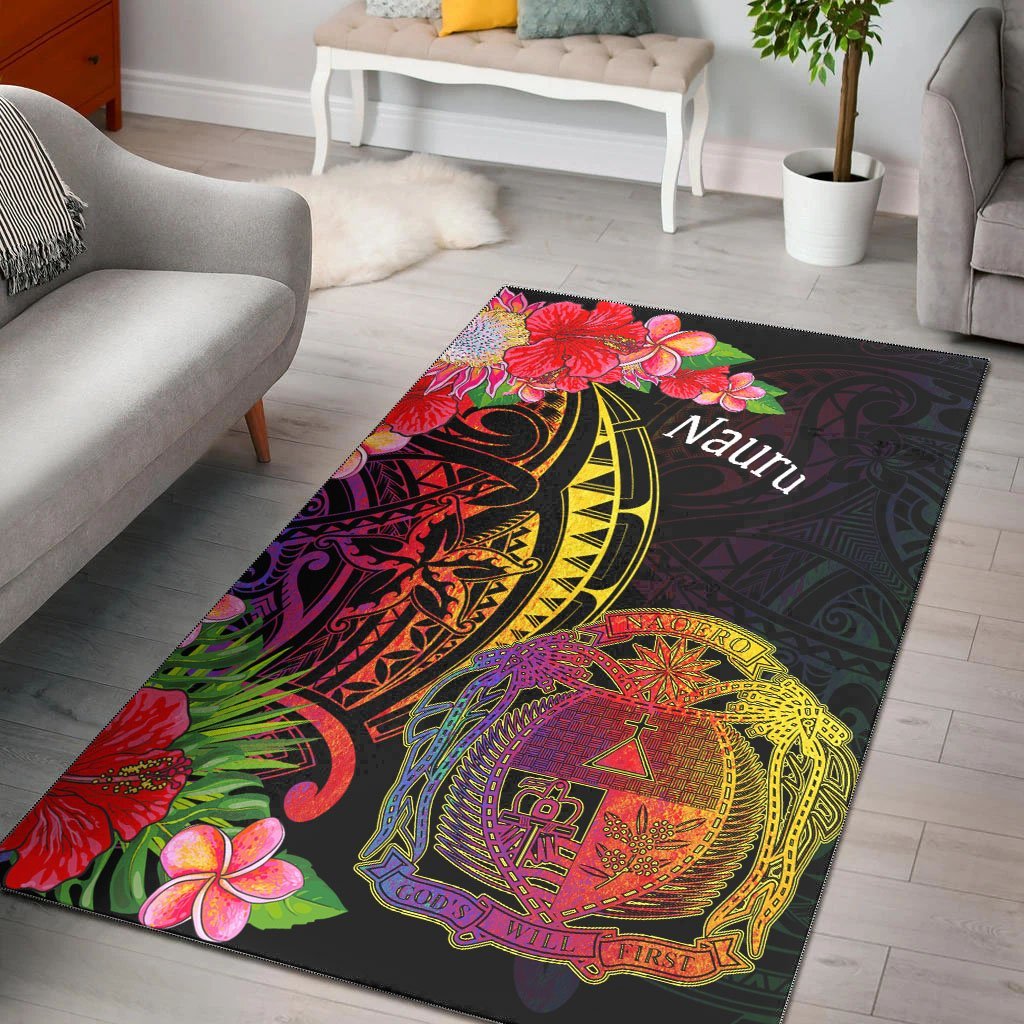 Nauru Area Rug - Tropical Hippie Style - Vibe Hoodie Shop