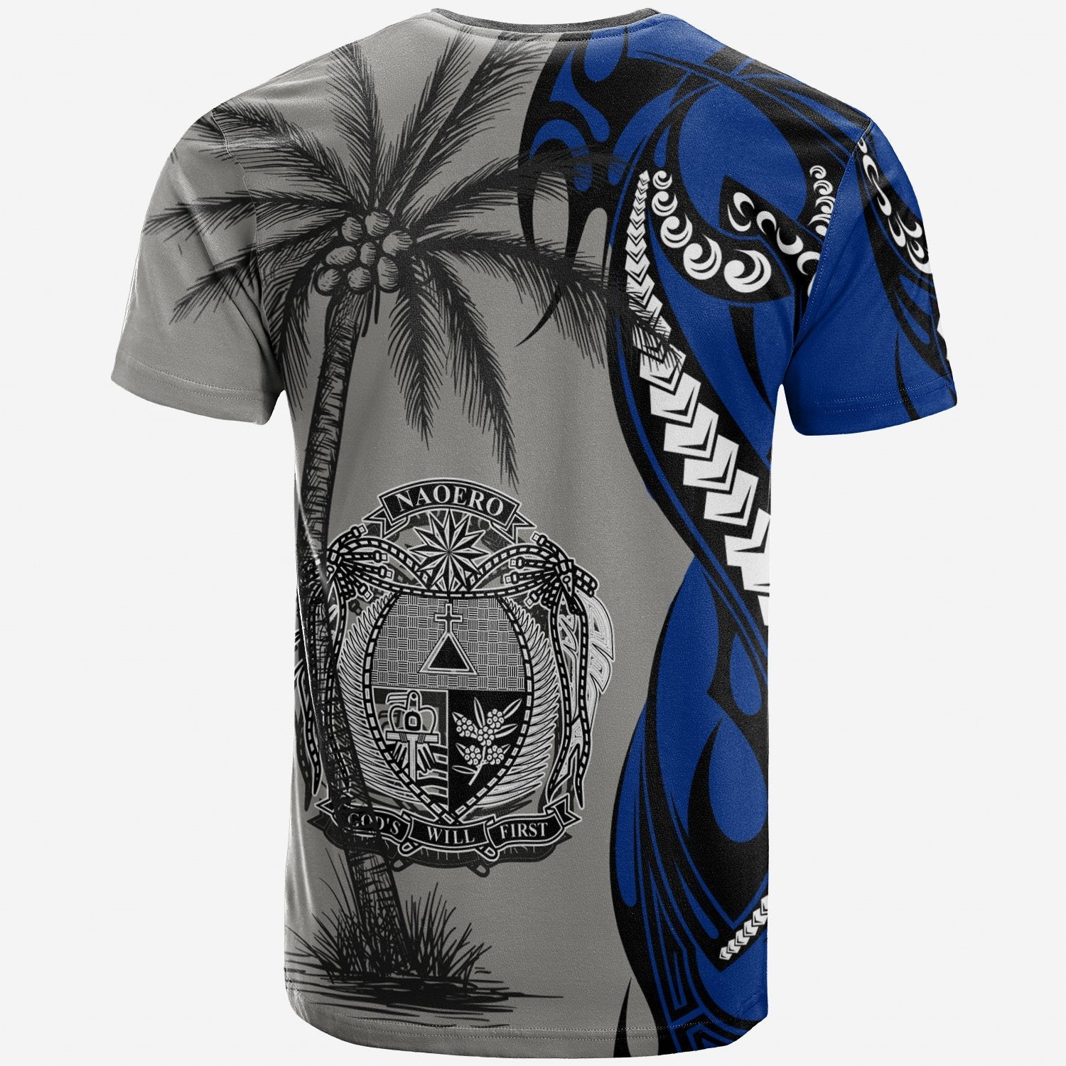 Nauru T shirt - Classical Coconut Tree - Vibe Hoodie Shop