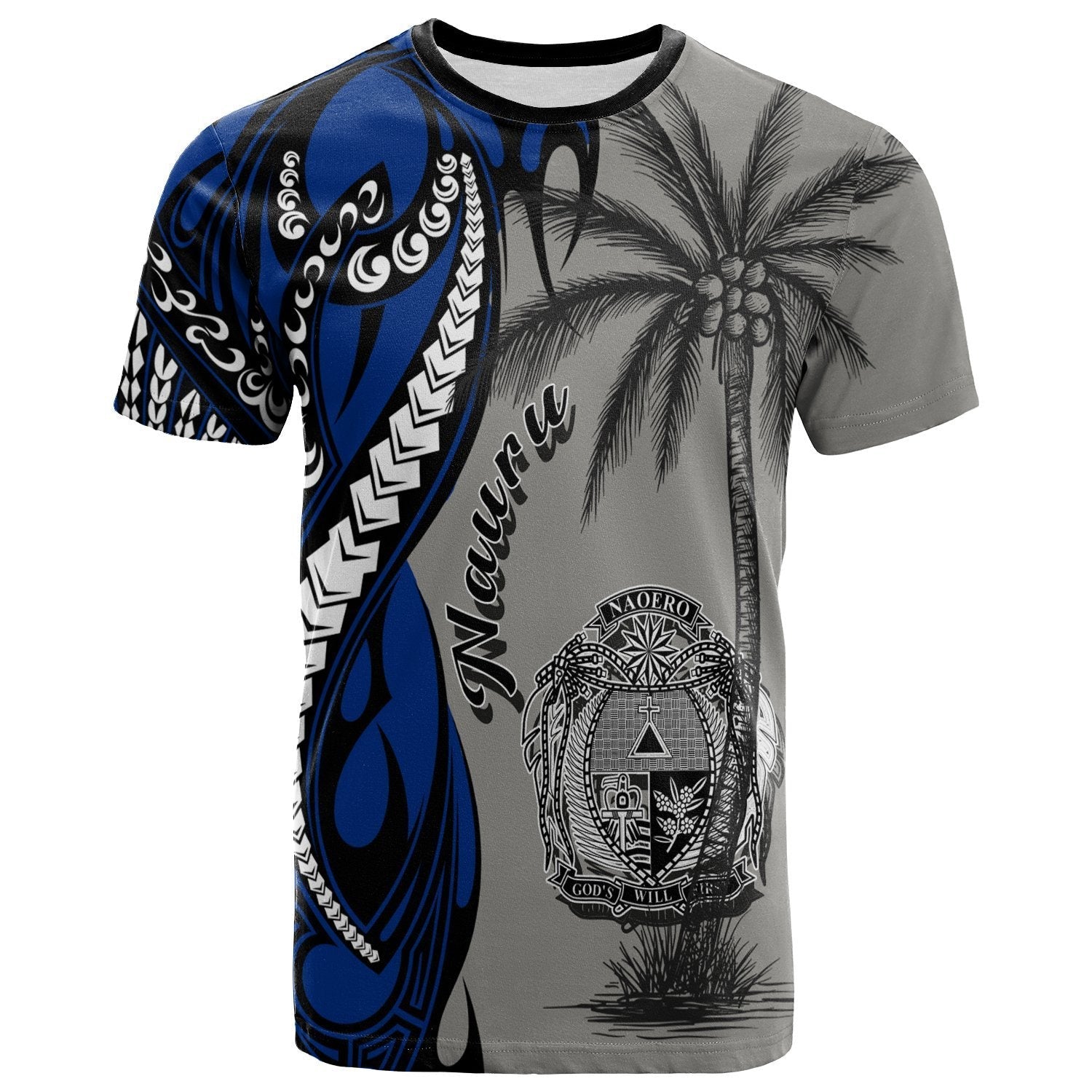 Nauru T shirt - Classical Coconut Tree - Vibe Hoodie Shop