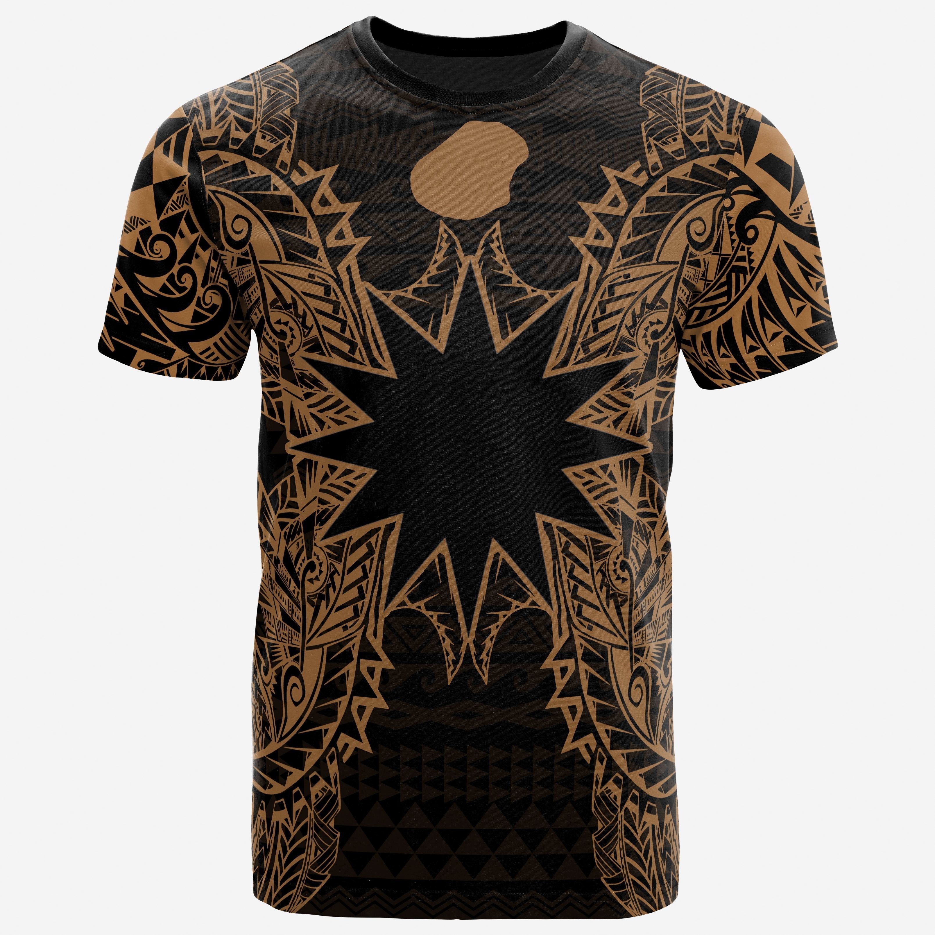 Vibe Hoodie Nauru All T shirt - Nauru FLag Map Polynesian Tattoo Red - Vibe Hoodie Shop