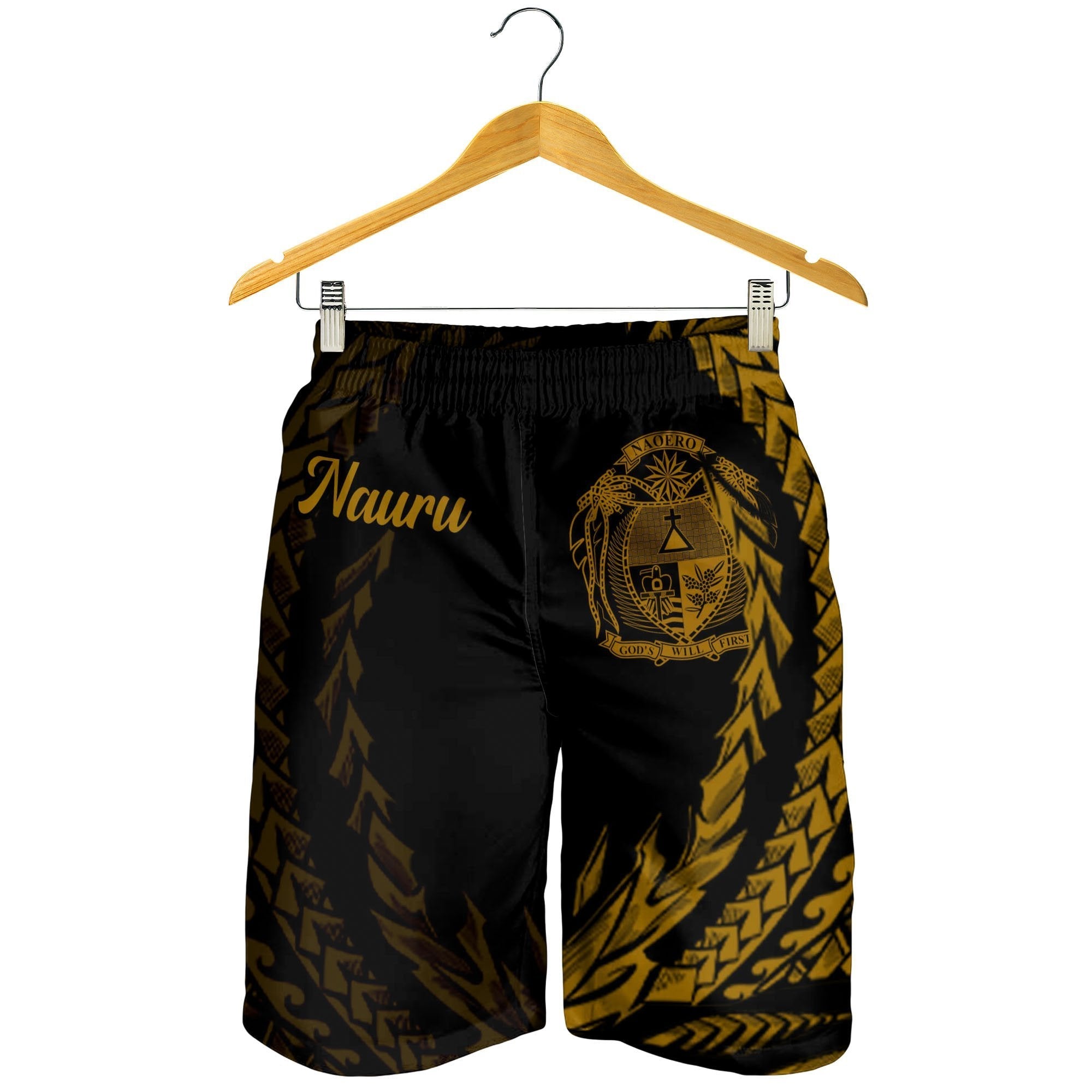 Nauru Men's Shorts - Wings Style - Vibe Hoodie Shop