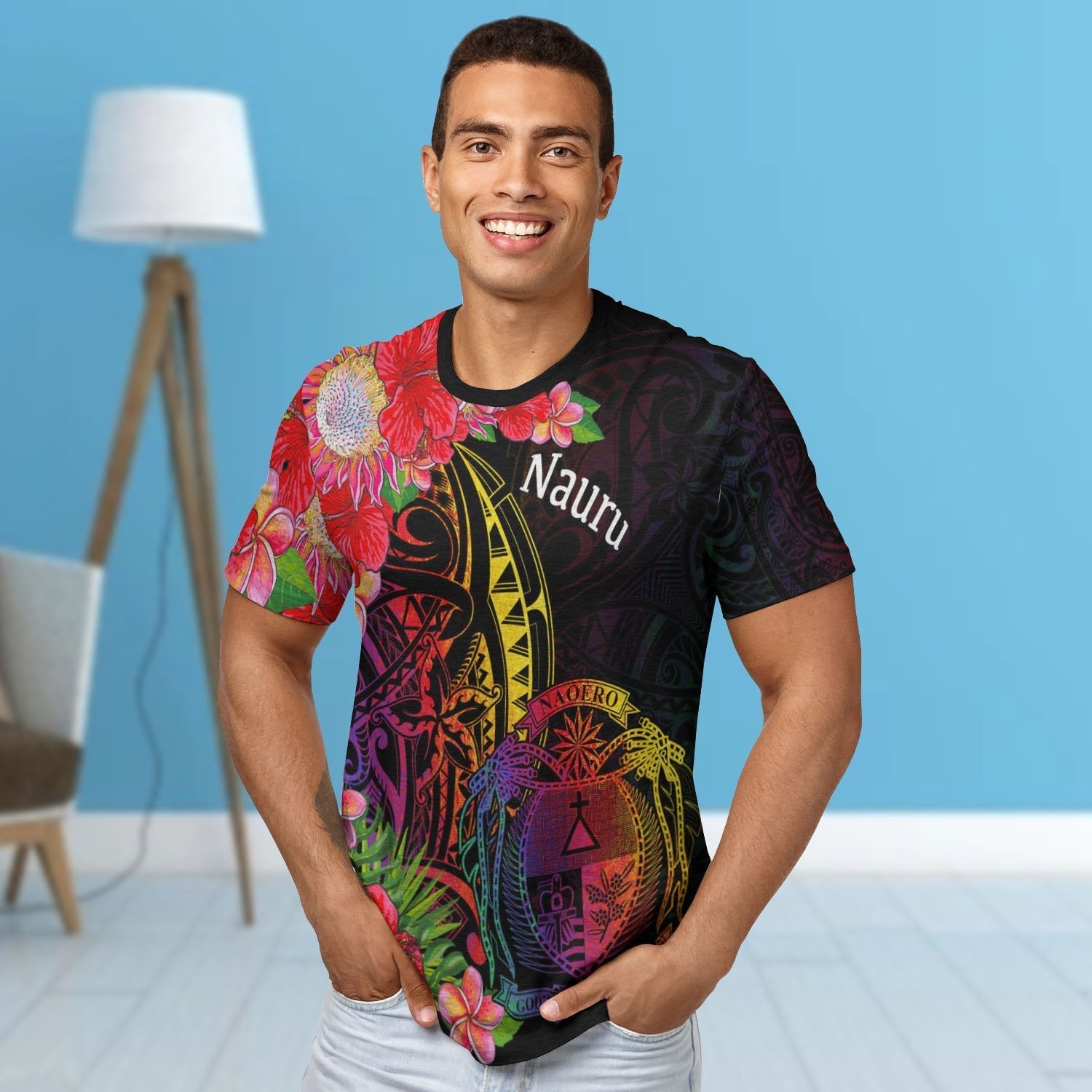 Nauru T shirt - Tropical Hippie Style - Vibe Hoodie Shop