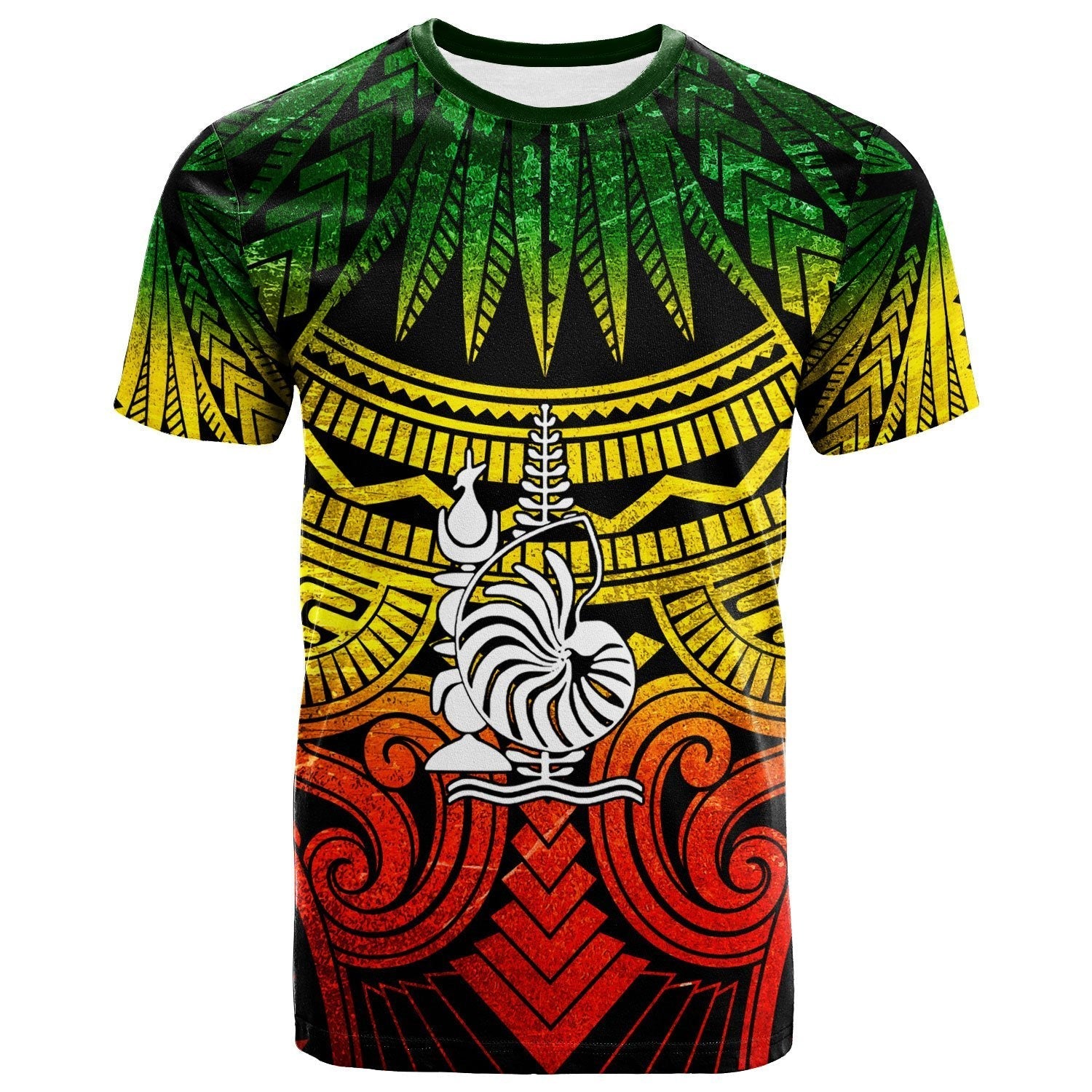 New Caledonia T shirt - Reggae Classic Vignette Style - Vibe Hoodie Shop