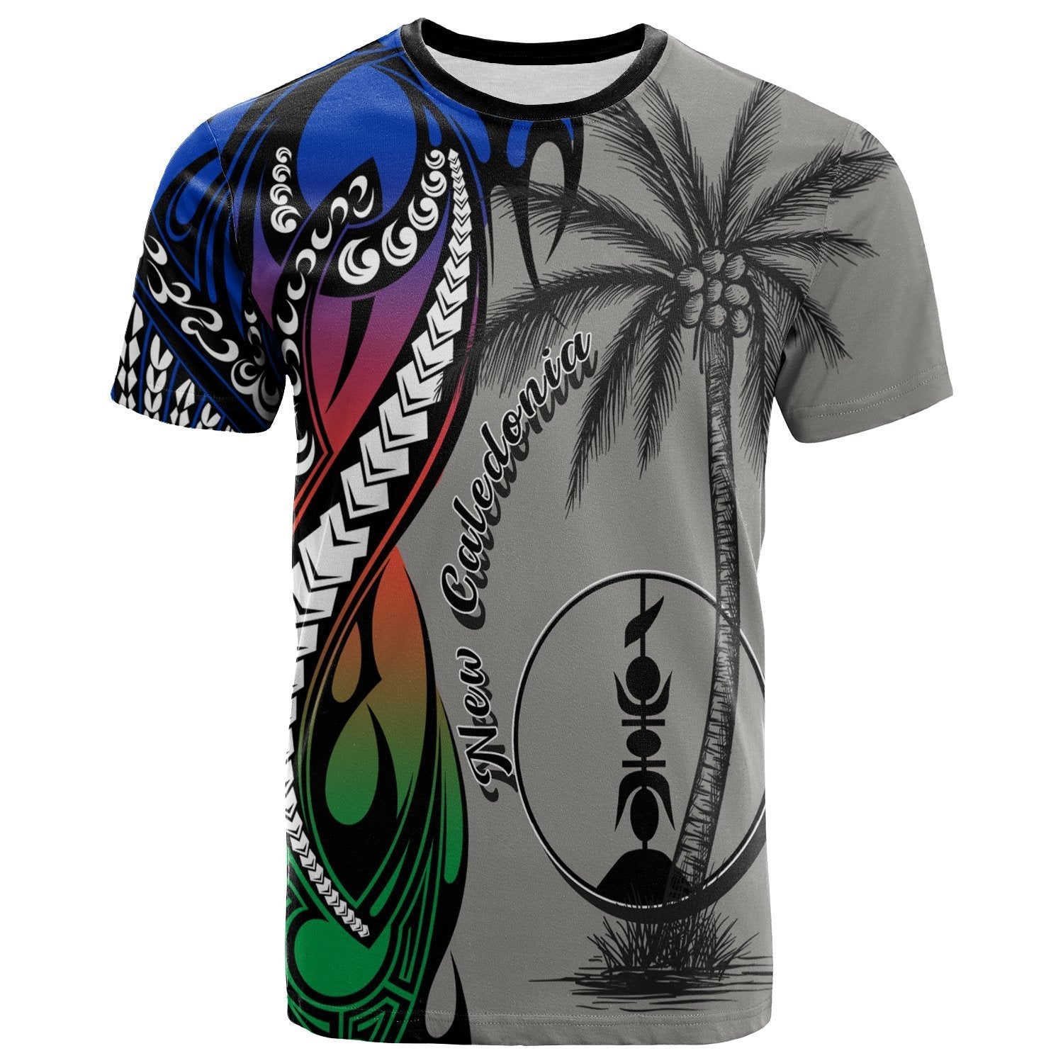 New Caledonia T shirt - Classical Coconut Tree - Vibe Hoodie Shop