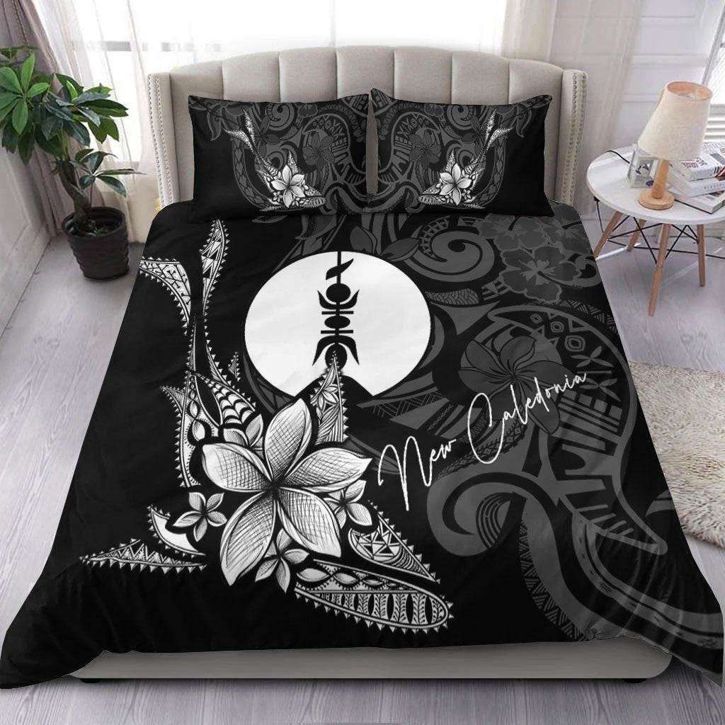 New Caledonia Bedding Set - Fish With Plumeria Flowers Style - Vibe Hoodie Shop