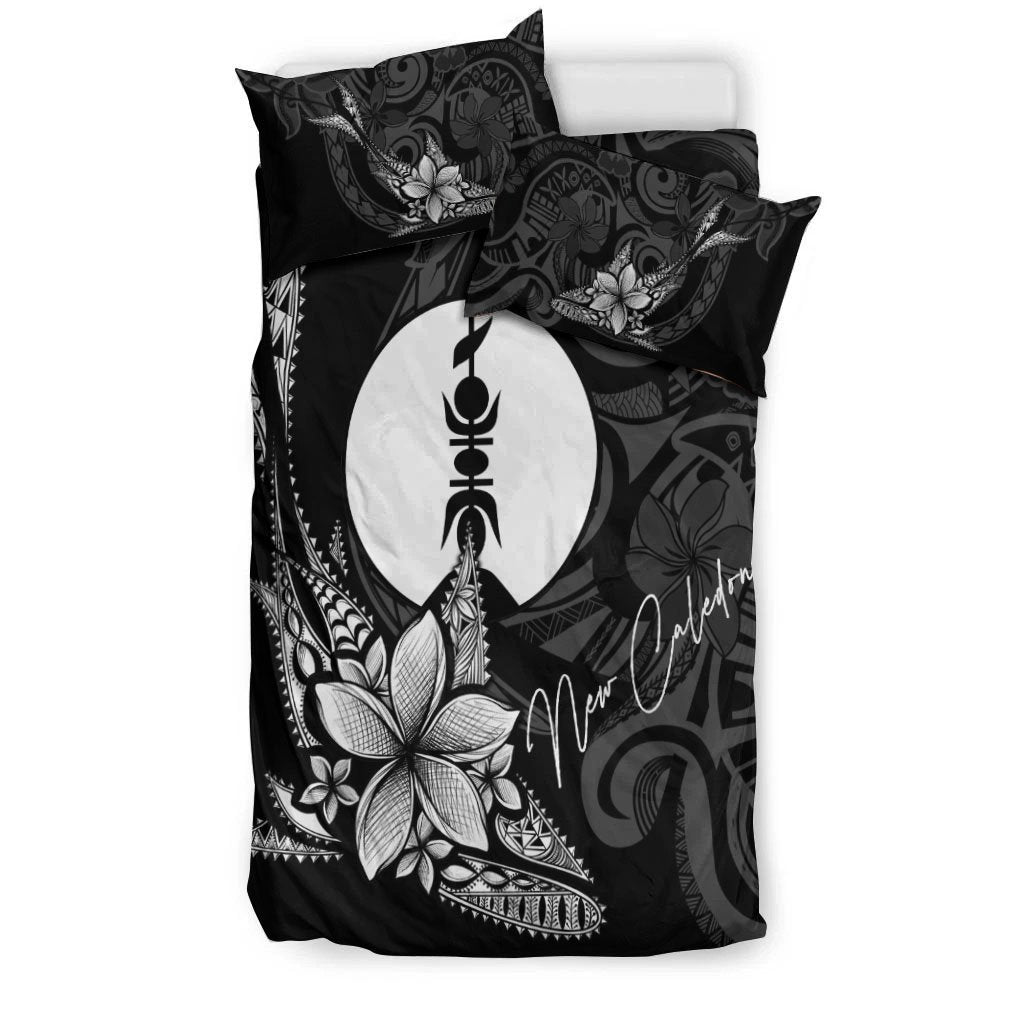 New Caledonia Bedding Set - Fish With Plumeria Flowers Style - Vibe Hoodie Shop