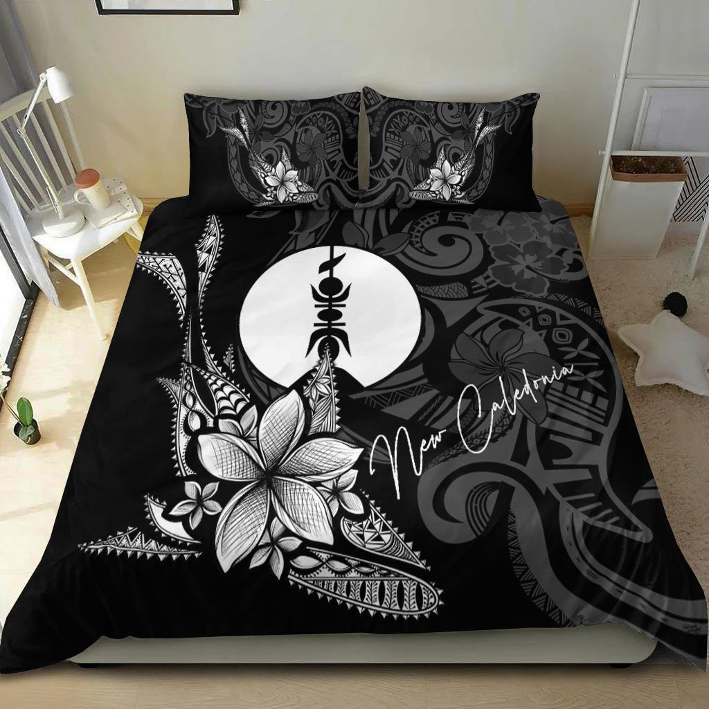 New Caledonia Bedding Set - Fish With Plumeria Flowers Style - Vibe Hoodie Shop