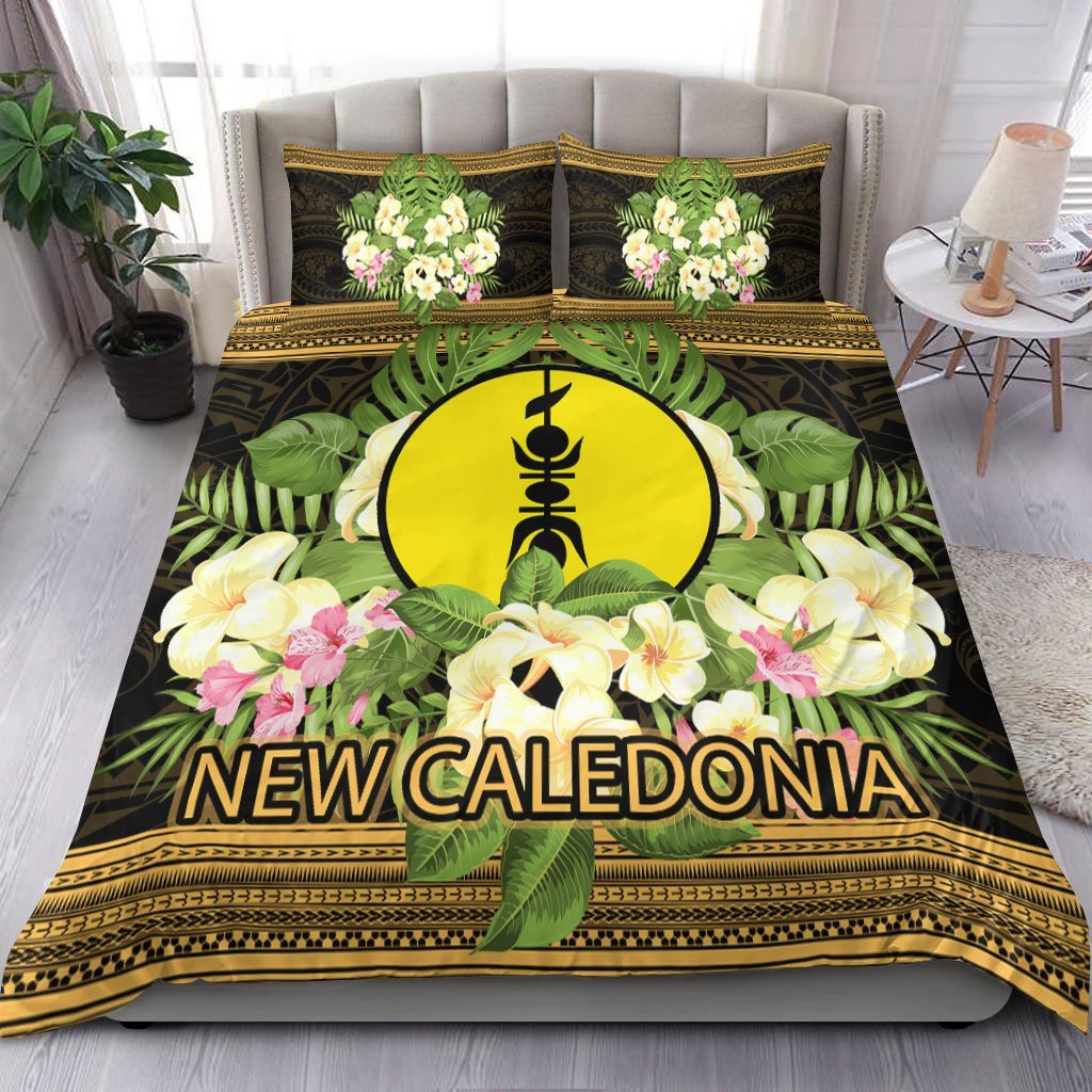 New Caledonia Bedding Set - Polynesian Gold Patterns Collection - Vibe Hoodie Shop
