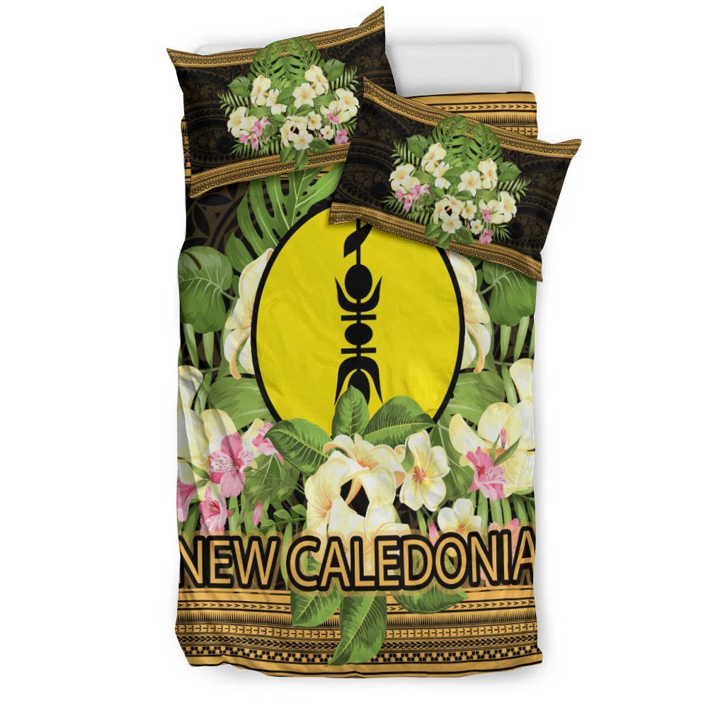New Caledonia Bedding Set - Polynesian Gold Patterns Collection - Vibe Hoodie Shop