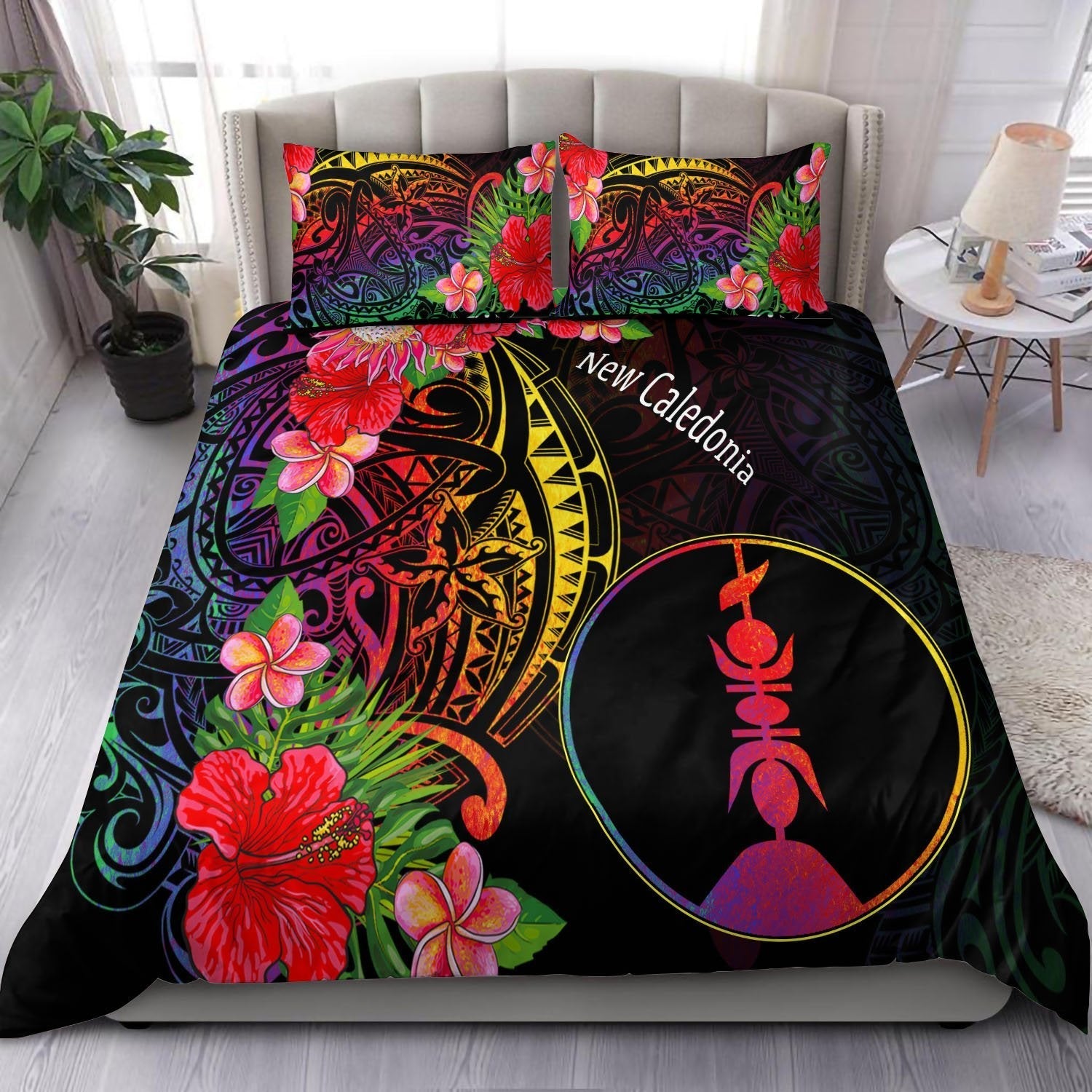 New Caledonia Bedding Set - Tropical Hippie Style - Vibe Hoodie Shop