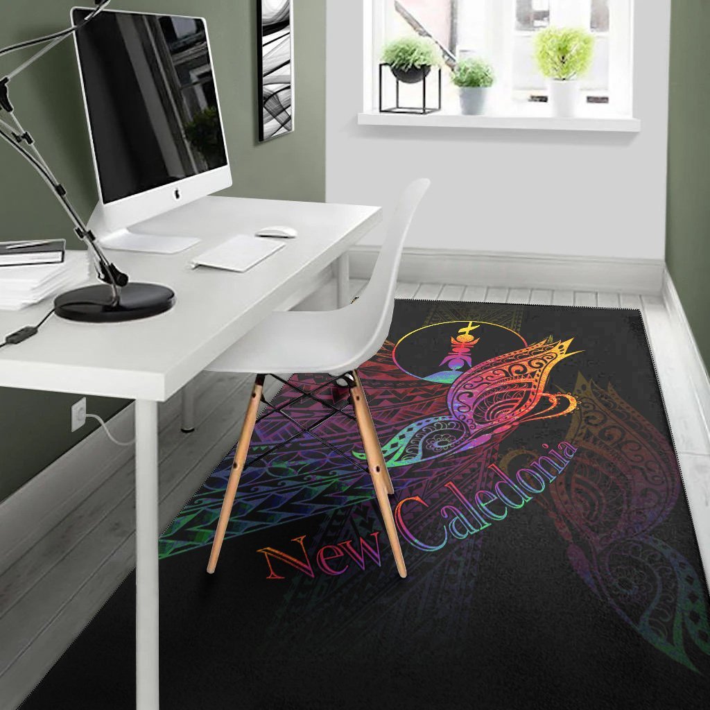 New Caledonia Area Rug - Butterfly Polynesian Style - Vibe Hoodie Shop