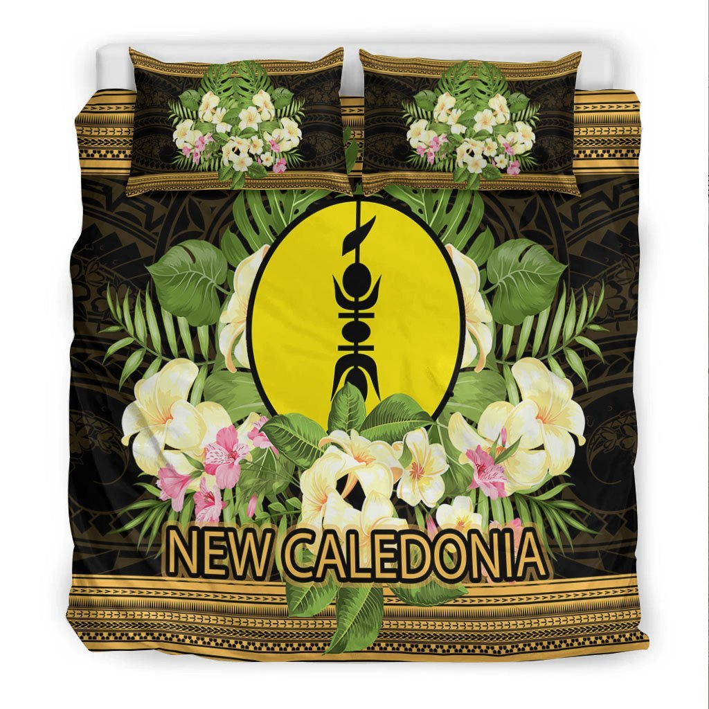 New Caledonia Bedding Set - Polynesian Gold Patterns Collection - Vibe Hoodie Shop