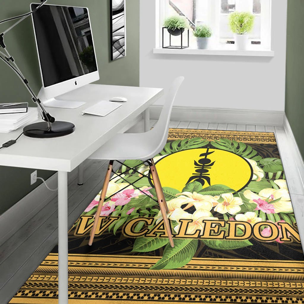 New Caledonia Area Rug - Polynesian Gold Patterns Collection - Vibe Hoodie Shop