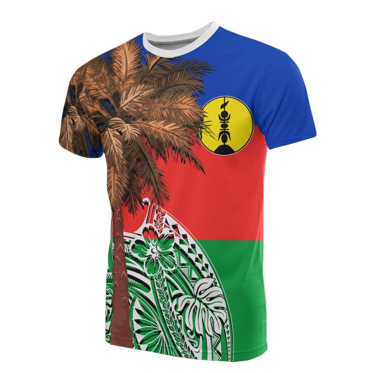 Vibe Hoodie New Caledonia All T shirt - Polynesian Palm Tree Flag - Vibe Hoodie Shop