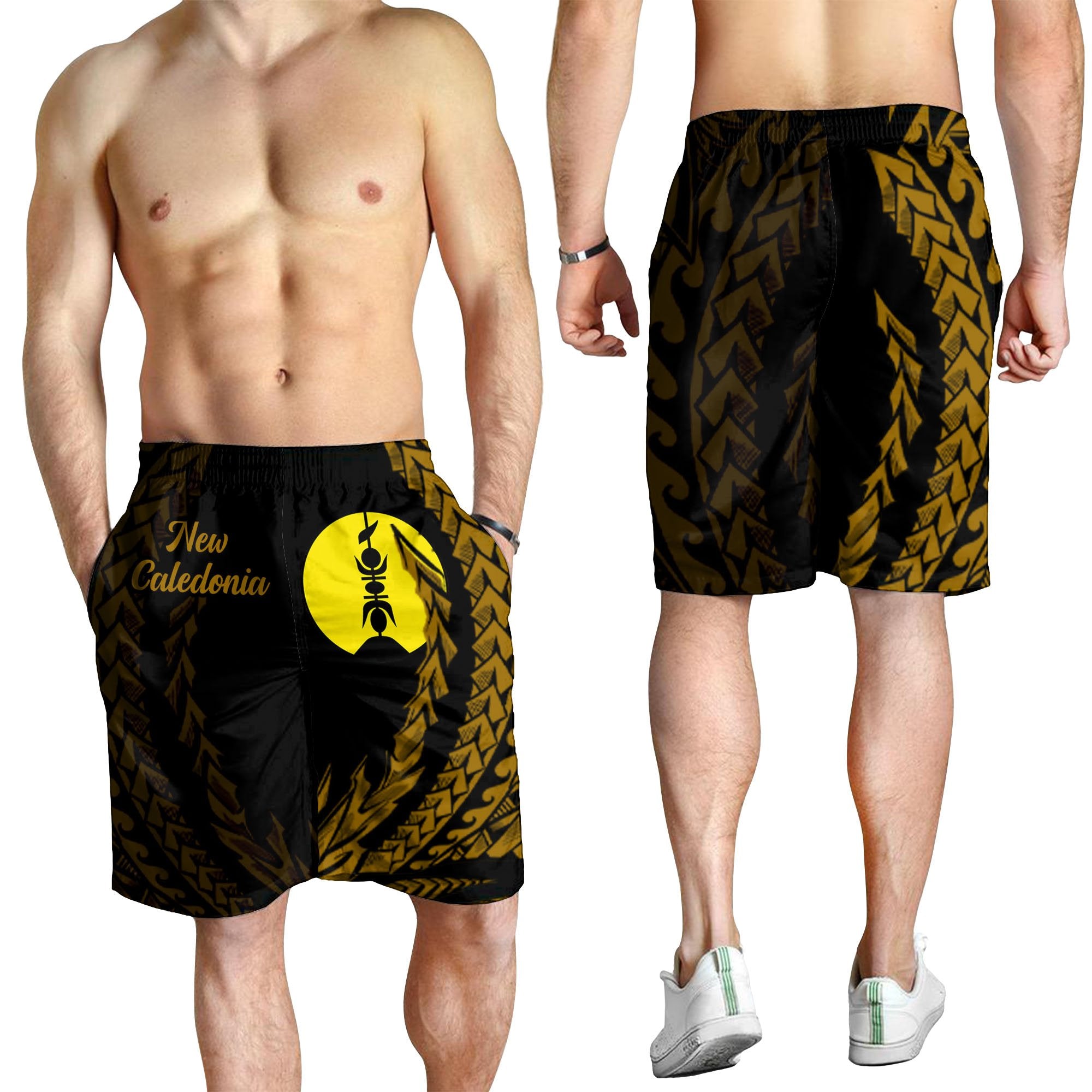 New Caledonia Men's Shorts - Wings Style - Vibe Hoodie Shop