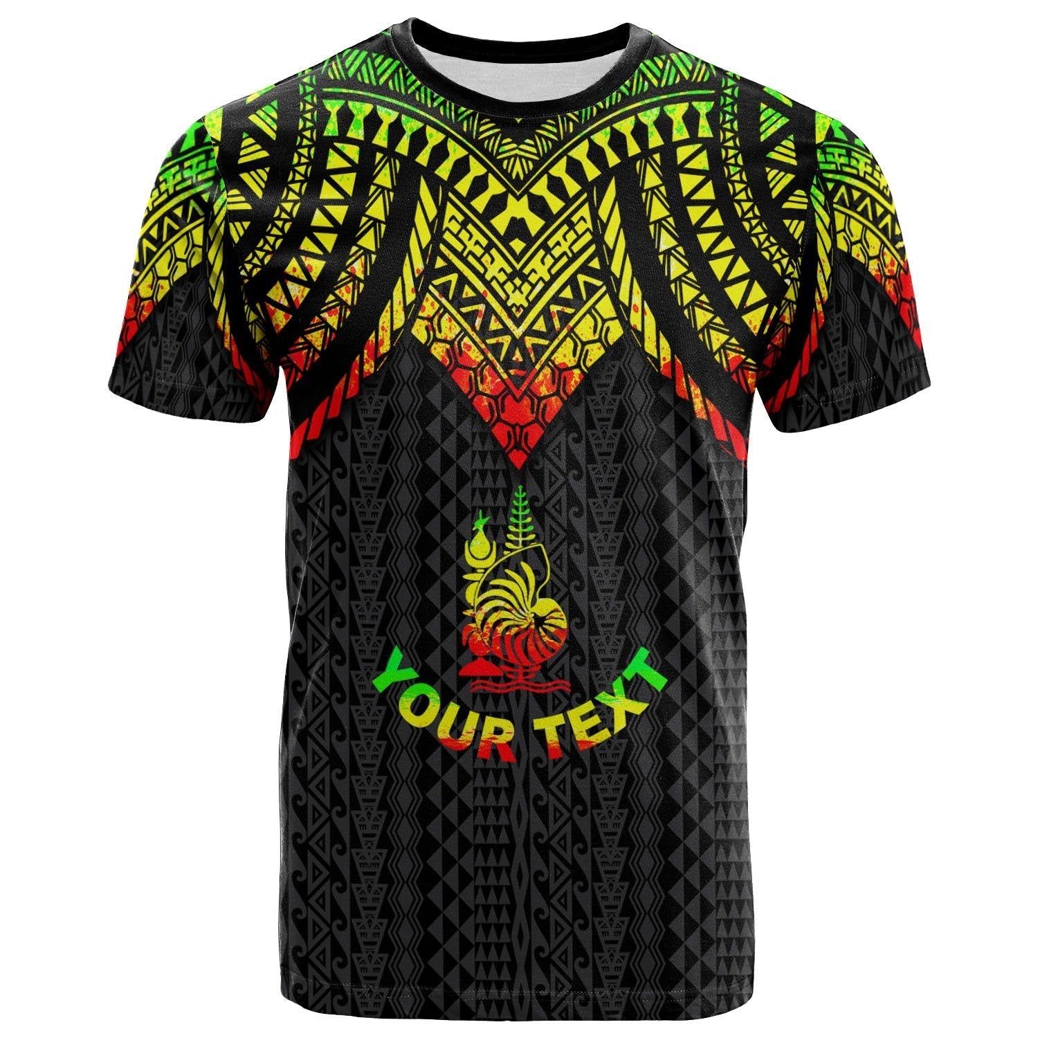 Vibe Hoodie New Caledonia Custom Personalised T shirt - Polynesian Armor Style Reagge - Vibe Hoodie Shop