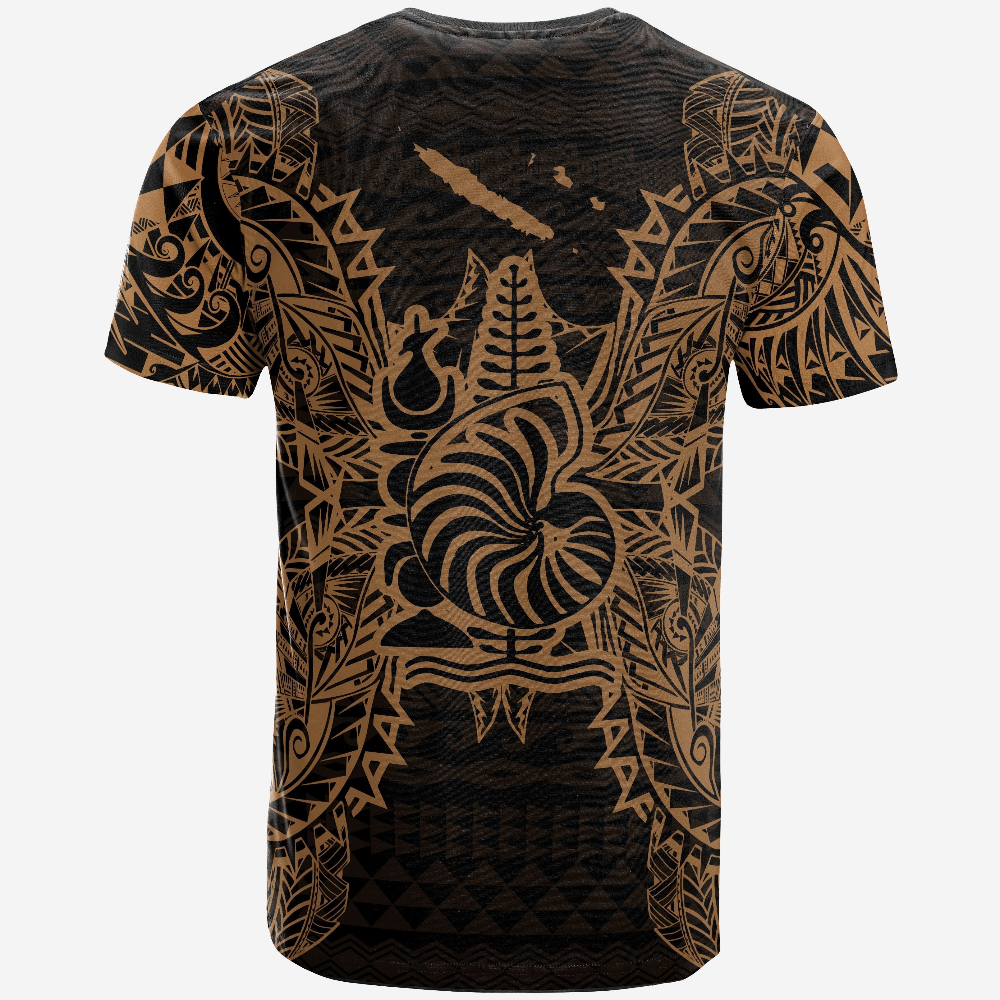 Vibe Hoodie New Caledonia All T shirt - New Caledonia Coat Of Arms Map Polynesian Tattoo Gold - Vibe Hoodie Shop
