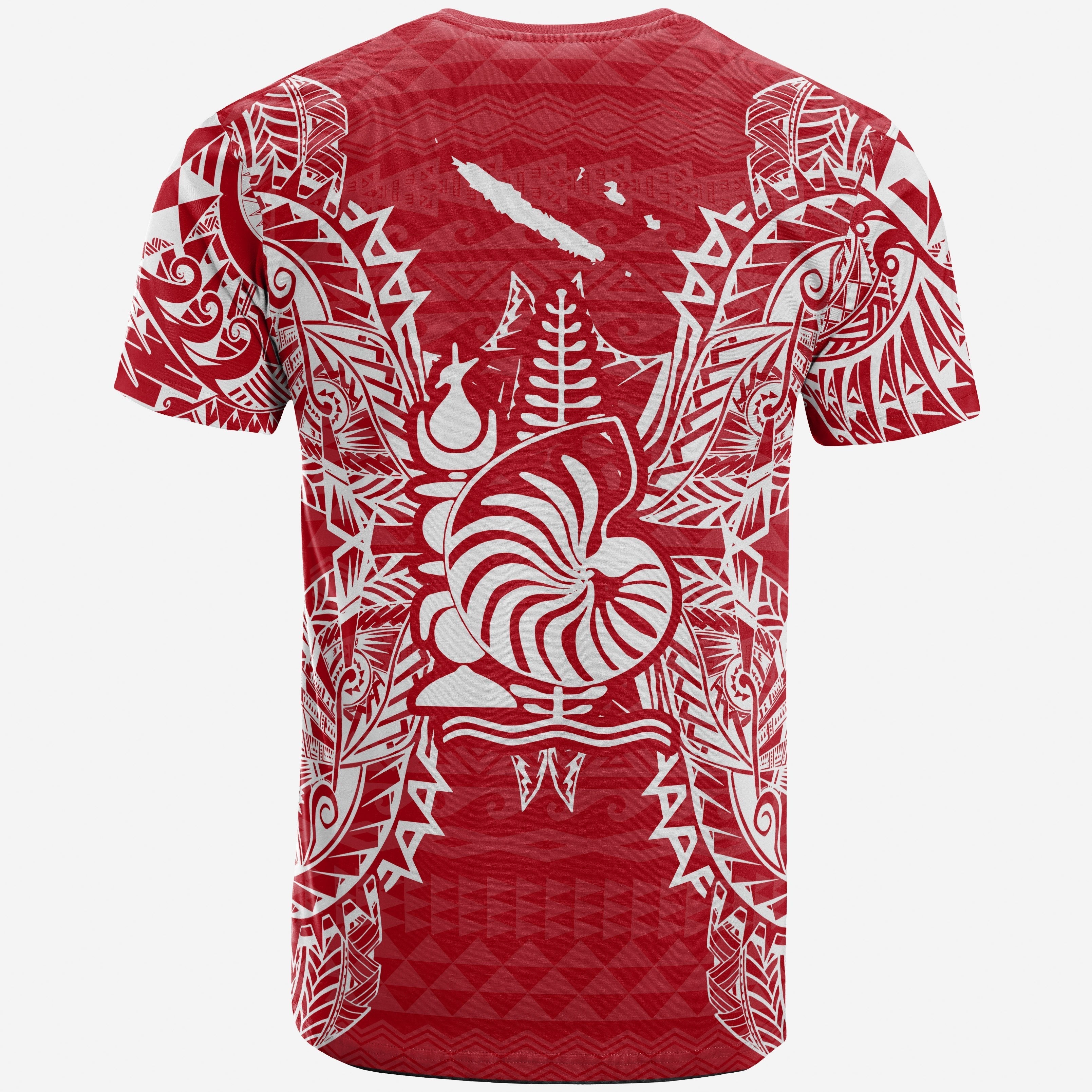 Vibe Hoodie New Caledonia All T shirt - New Caledonia Coat Of Arms Map Polynesian Tattoo Red White - Vibe Hoodie Shop