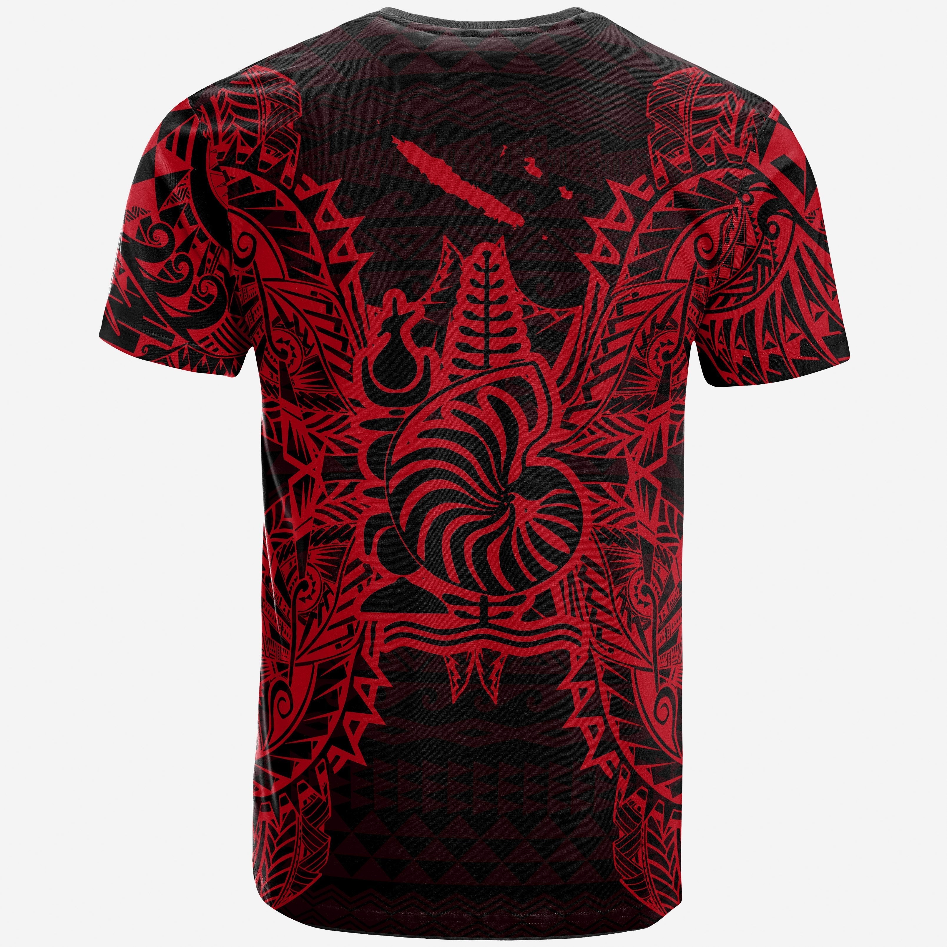 Vibe Hoodie New Caledonia All T shirt - New Caledonia Coat Of Arms Map Polynesian Tattoo Red - Vibe Hoodie Shop